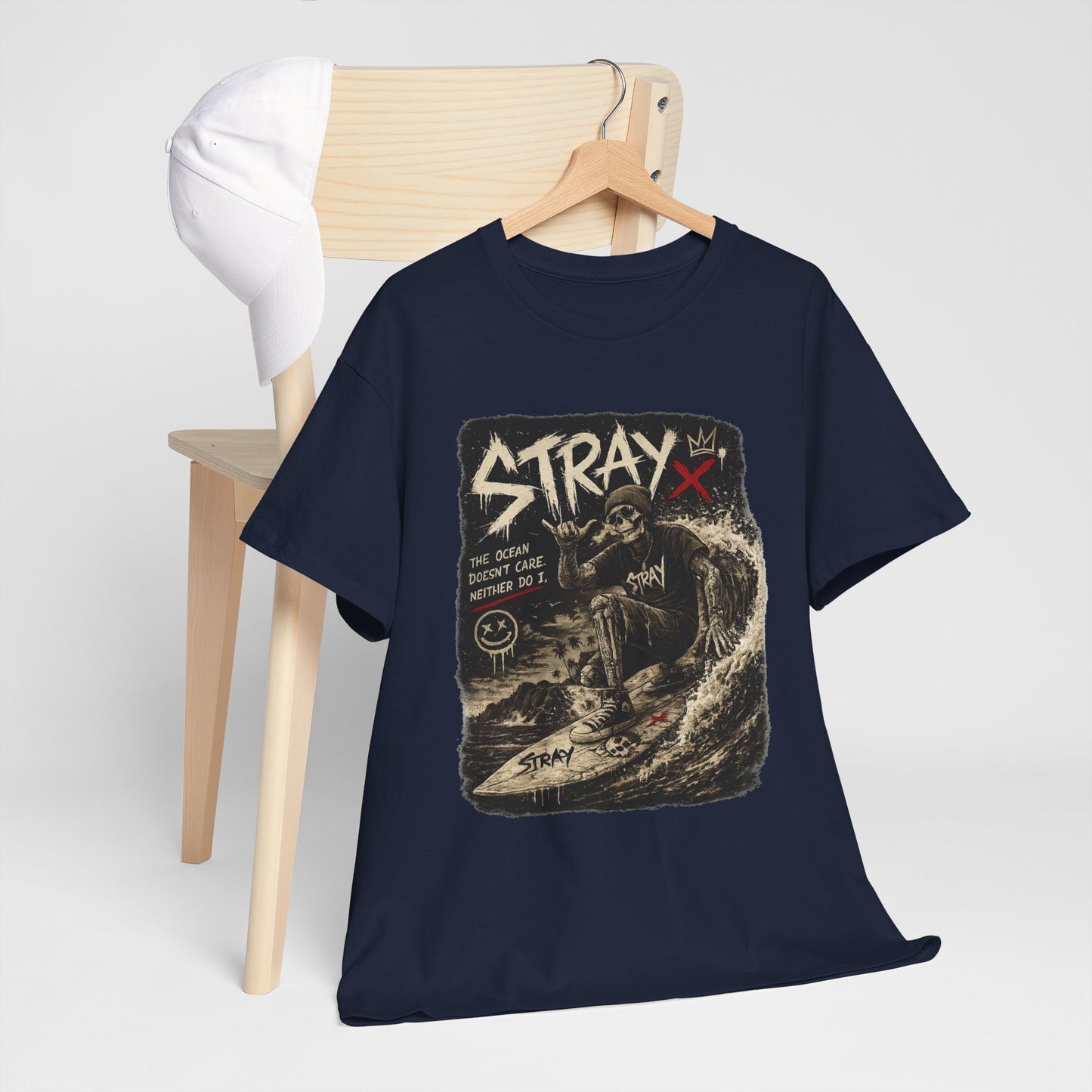 Stray Skull Wave Graphic Tee