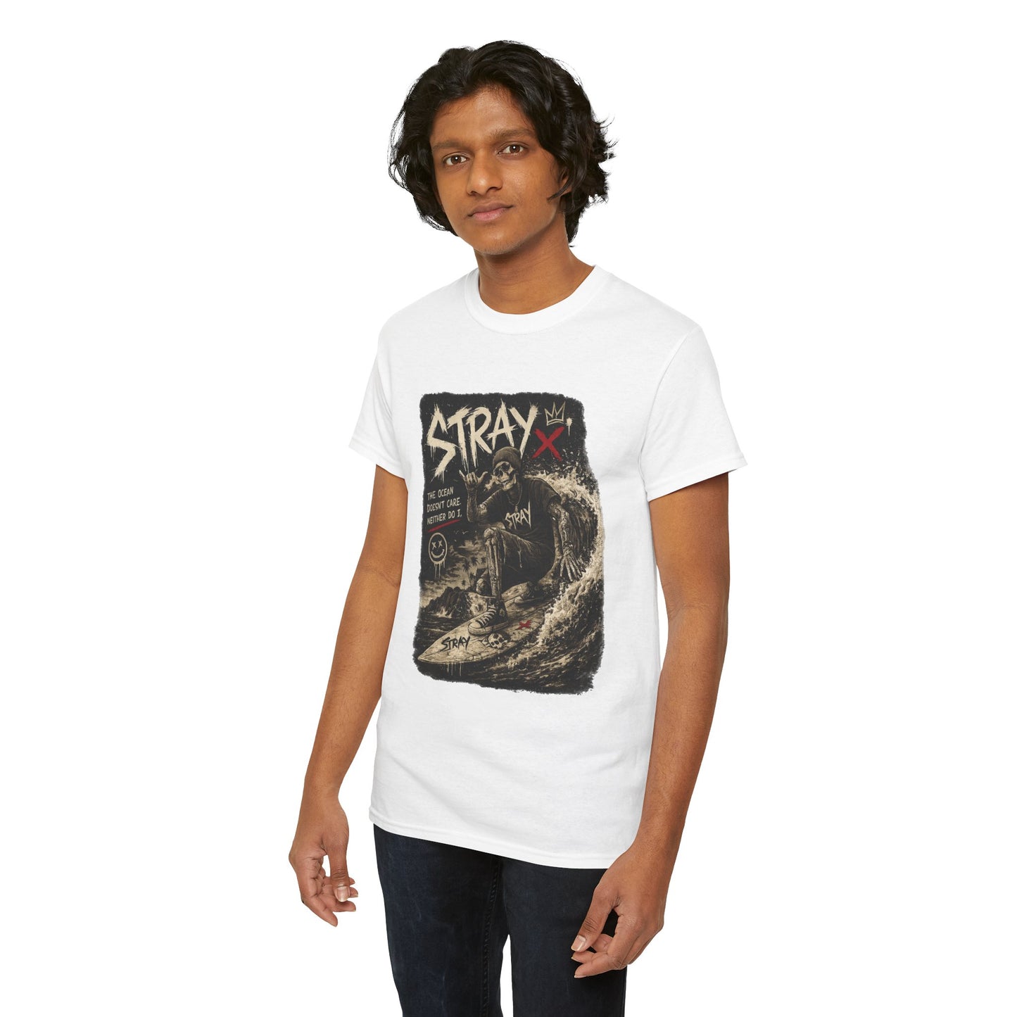 Stray Skull Wave Graphic Tee