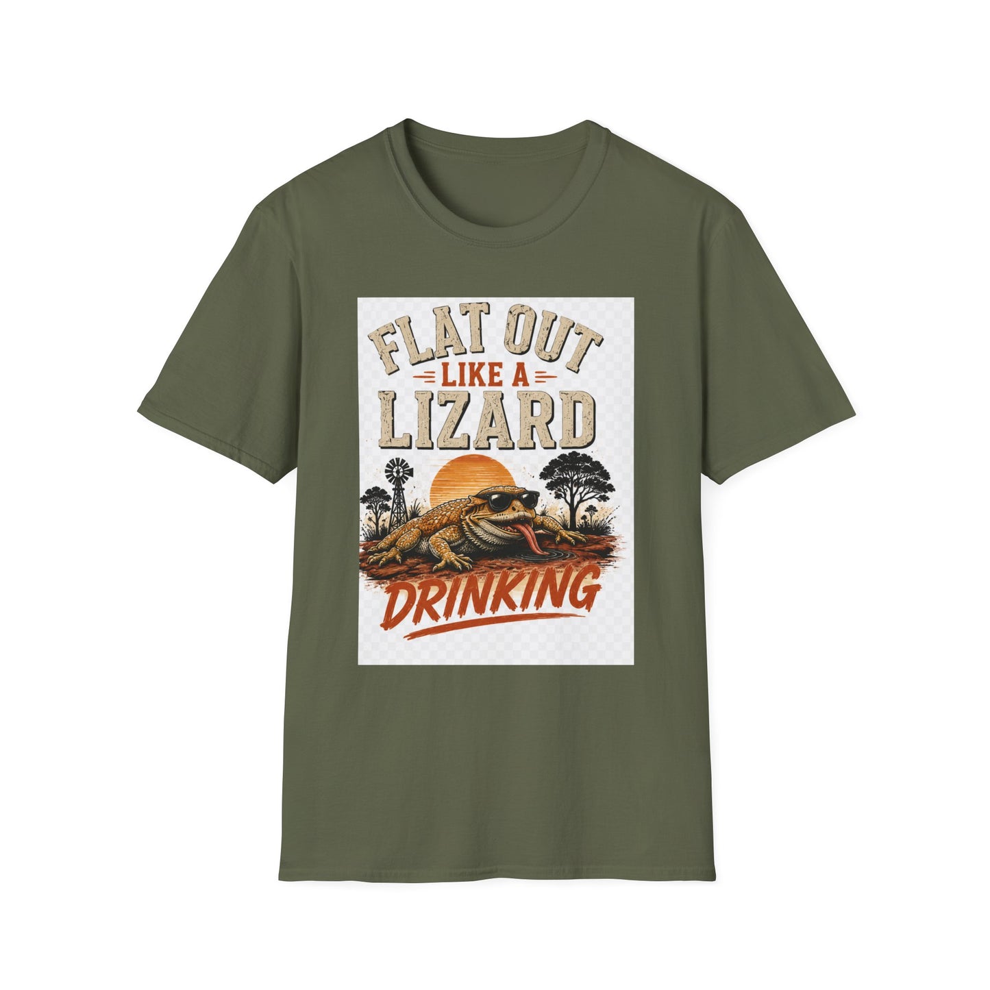 Flat Out Like a Lizard Vintage Aussie T-Shirt — Funny Aussie Tee