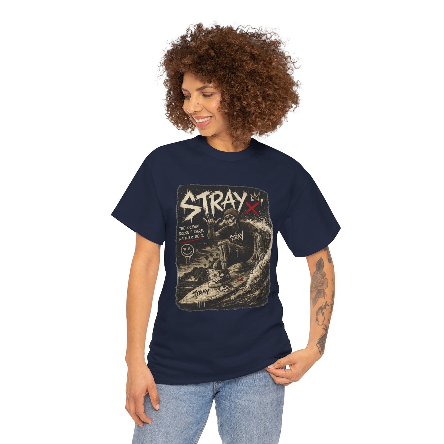Stray Skull Wave Graphic Tee