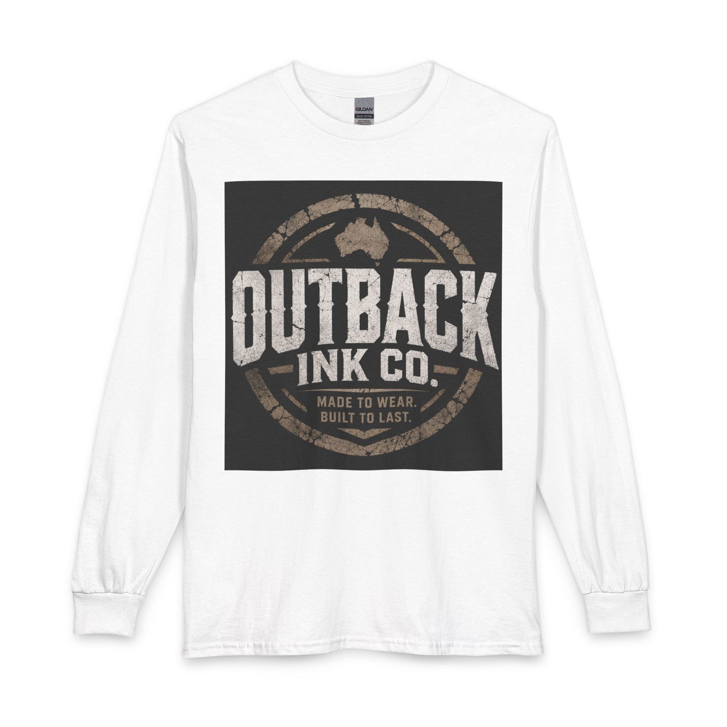 Outback Ink Co. Long Sleeve Tee — Vintage Australian Logo