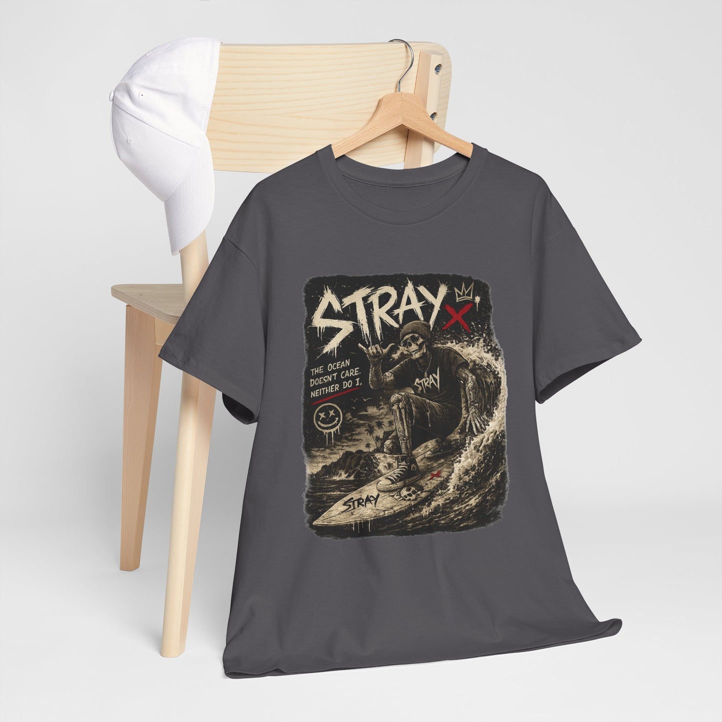 Stray Skull Wave Graphic Tee