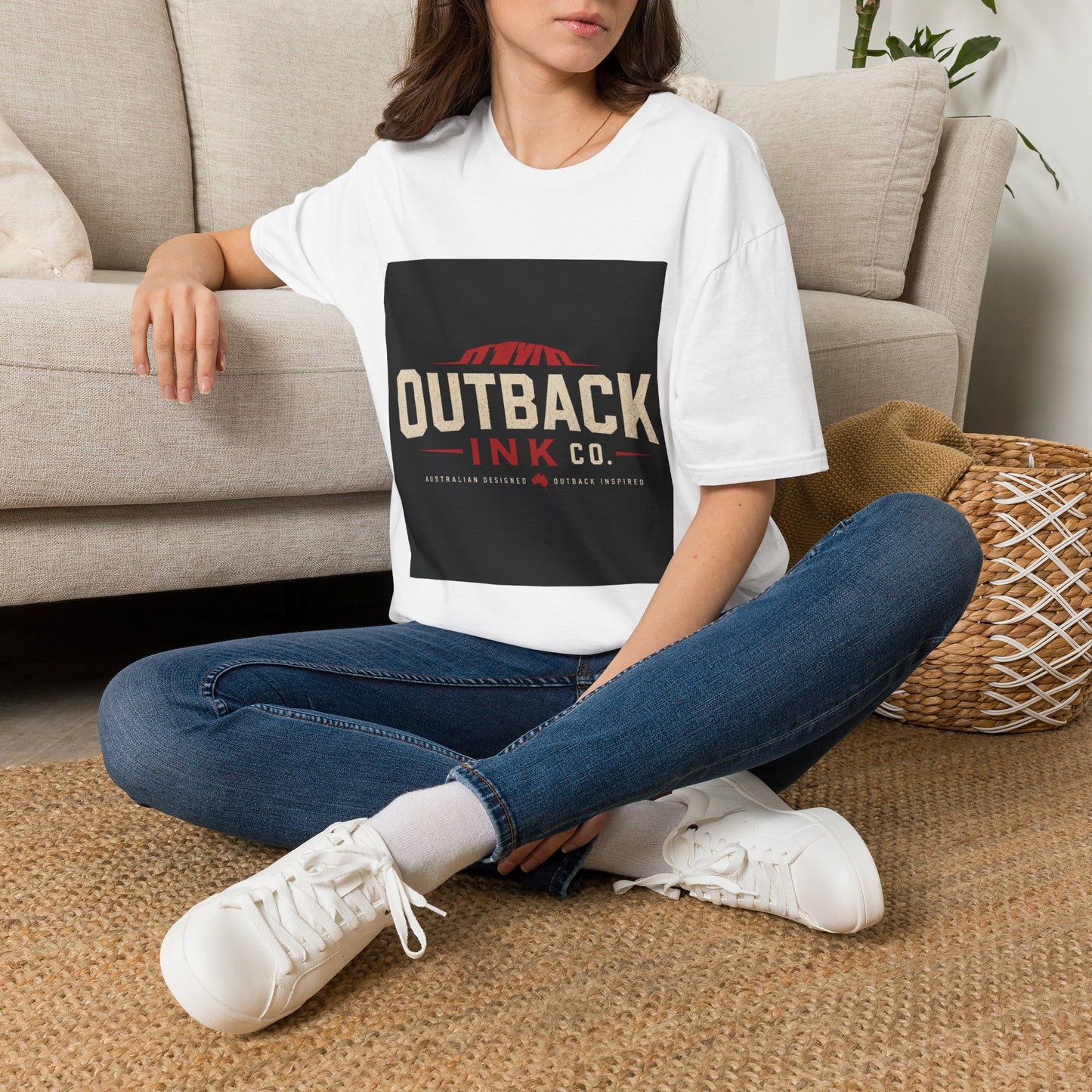 Outback Ink Co. T-Shirt — Retro Desert Logo Tee
