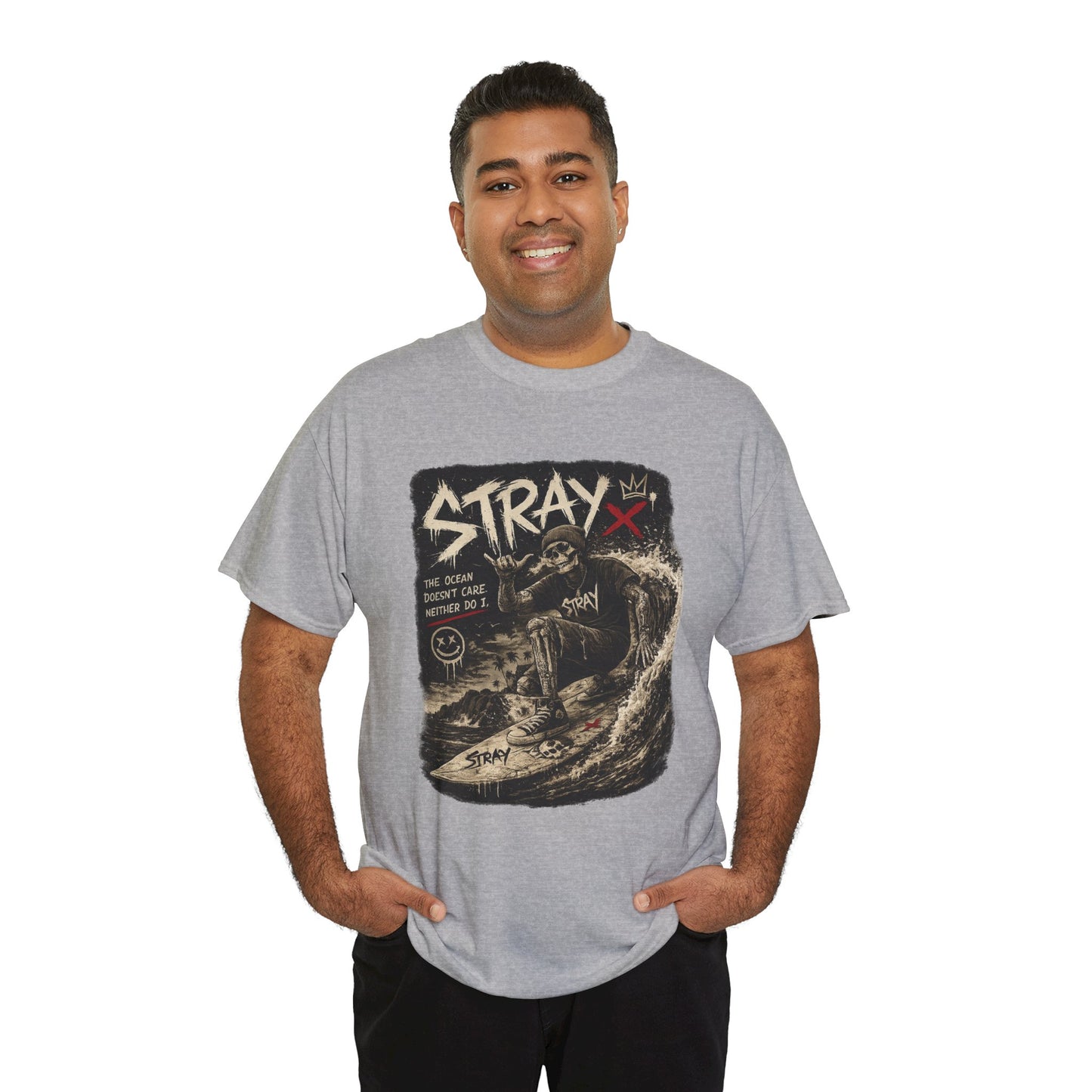 Stray Skull Wave Graphic Tee