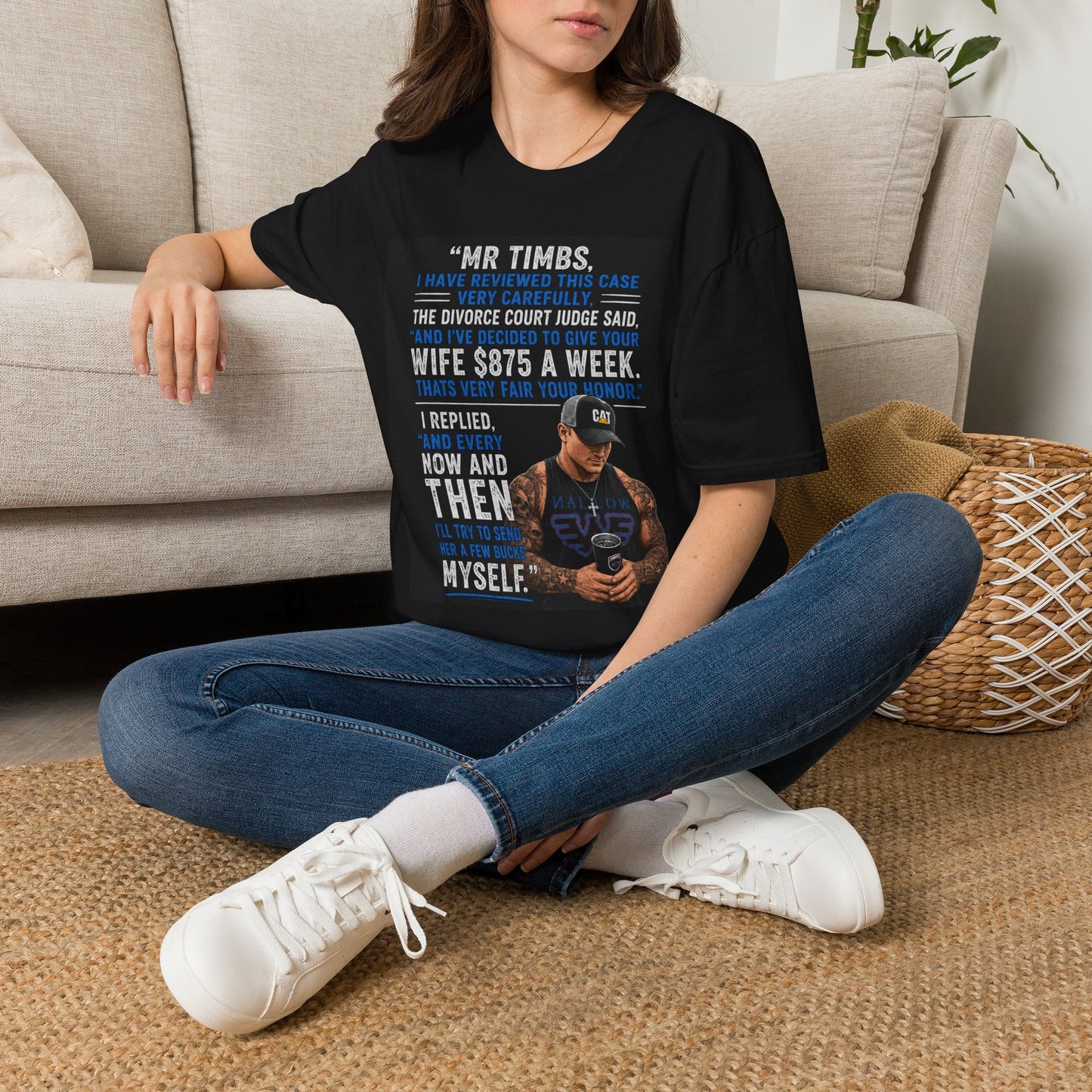 T-Shirt — Funny Divorce Court Quote "I Gave Your Wife 875 a Week" Graphic Tee