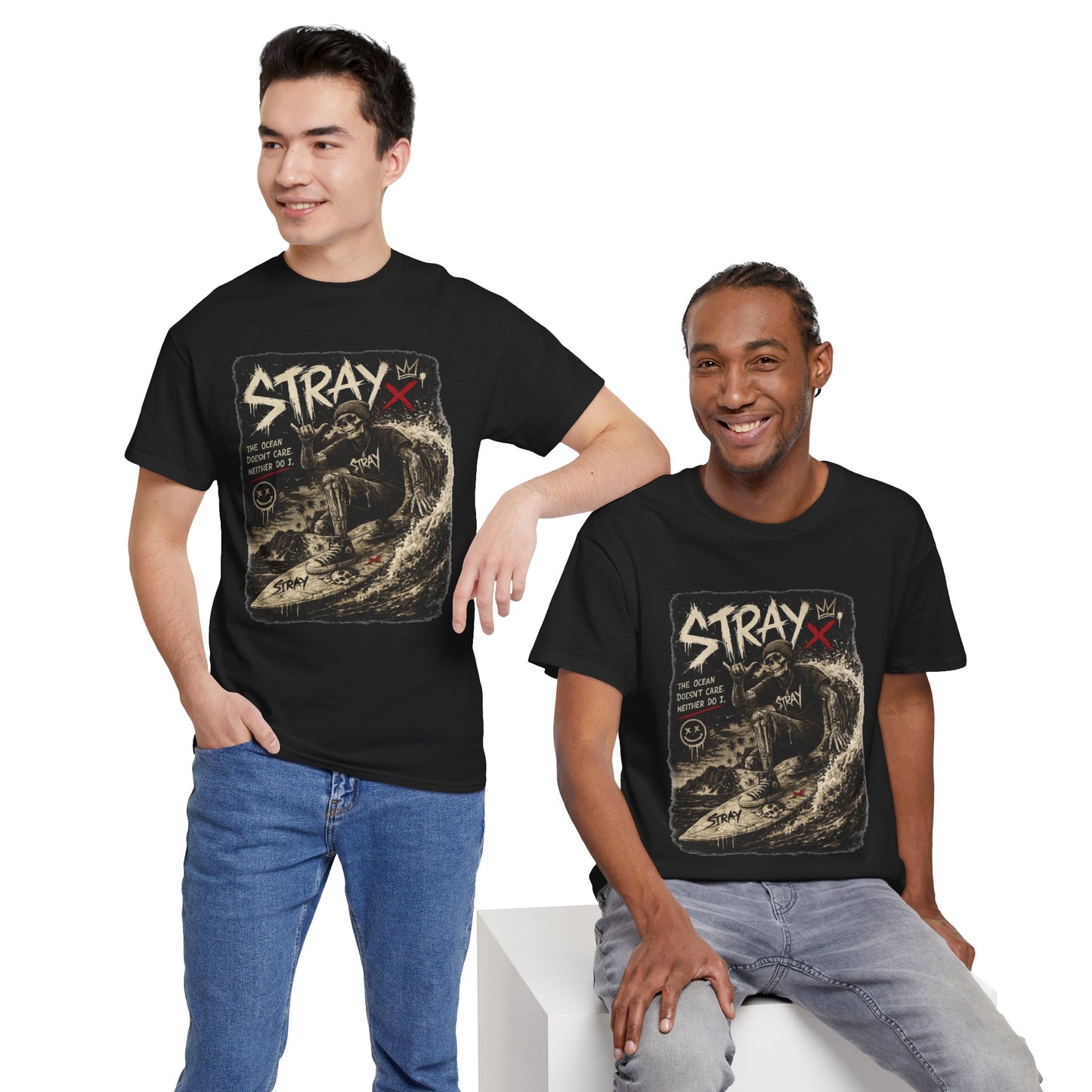 Stray Skull Wave Graphic Tee