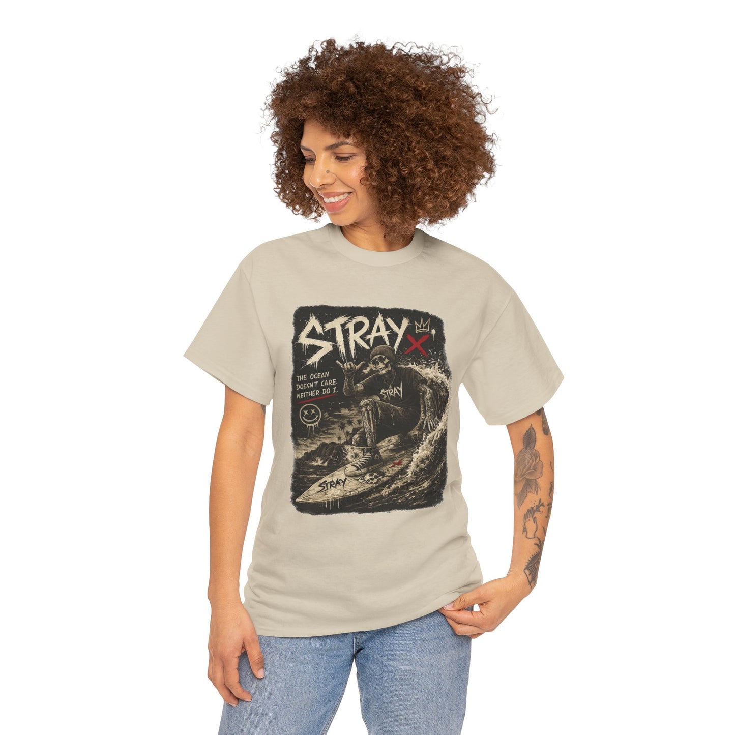 Stray Skull Wave Graphic Tee