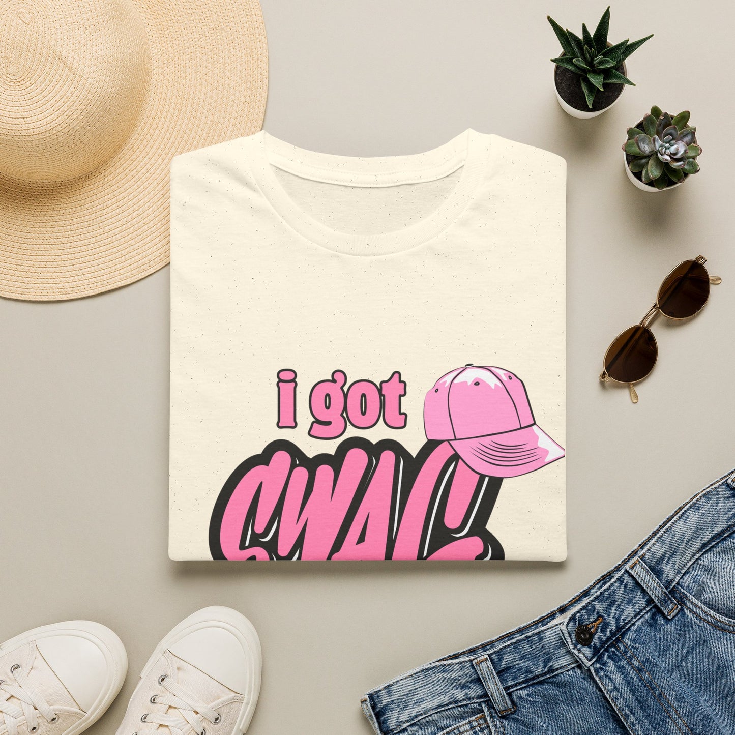 I Got Swag T-Shirt — Pink Hat Graphic Tee