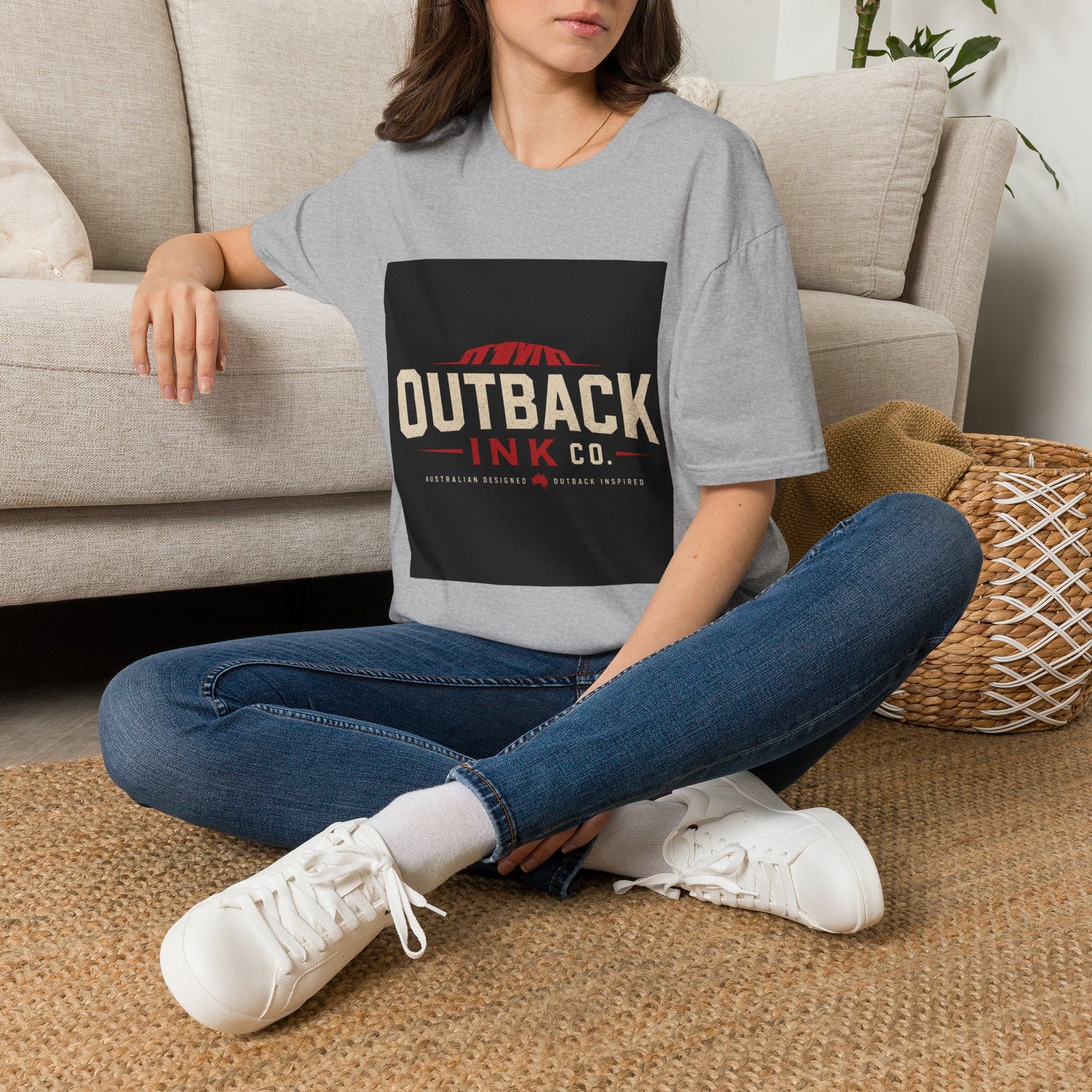 Outback Ink Co. T-Shirt — Retro Desert Logo Tee