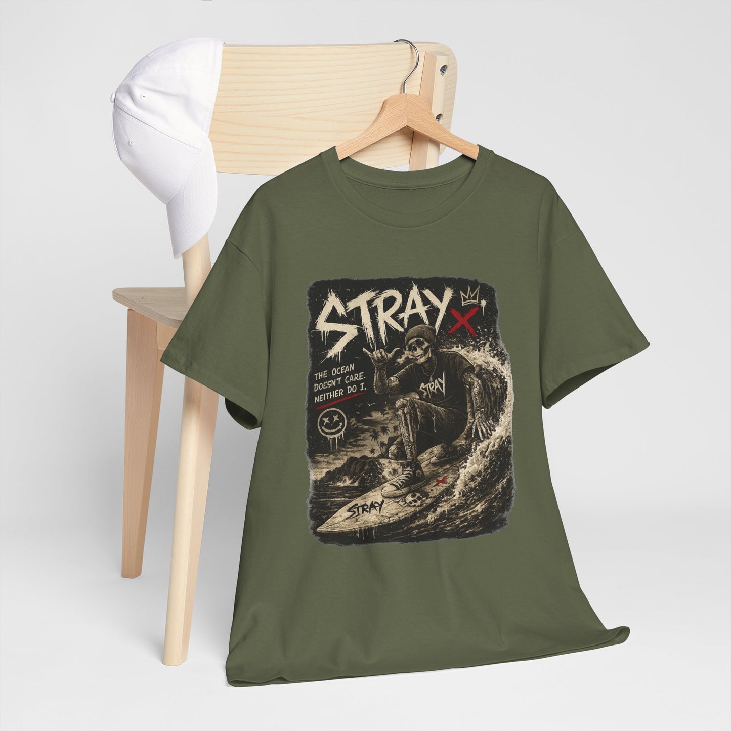 Stray Skull Wave Graphic Tee