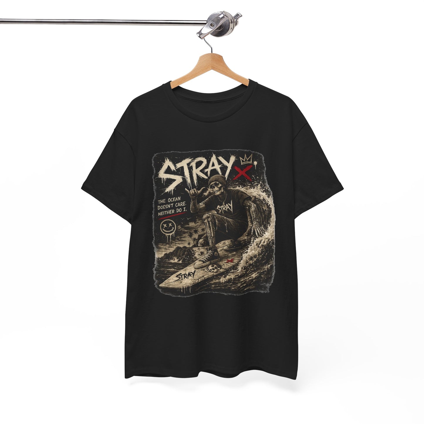 Stray Skull Wave Graphic Tee