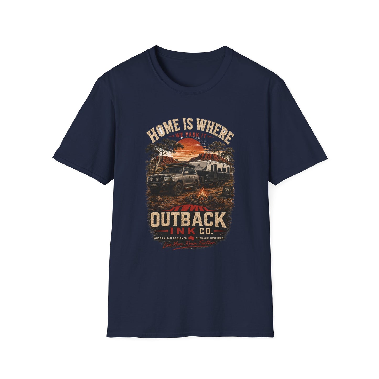 Home Is Where We Park It | Outback Ink Co. Premium Camping T-Shirt