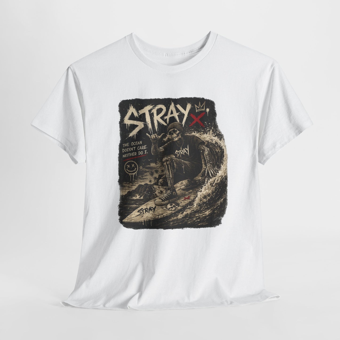 Stray Skull Wave Graphic Tee