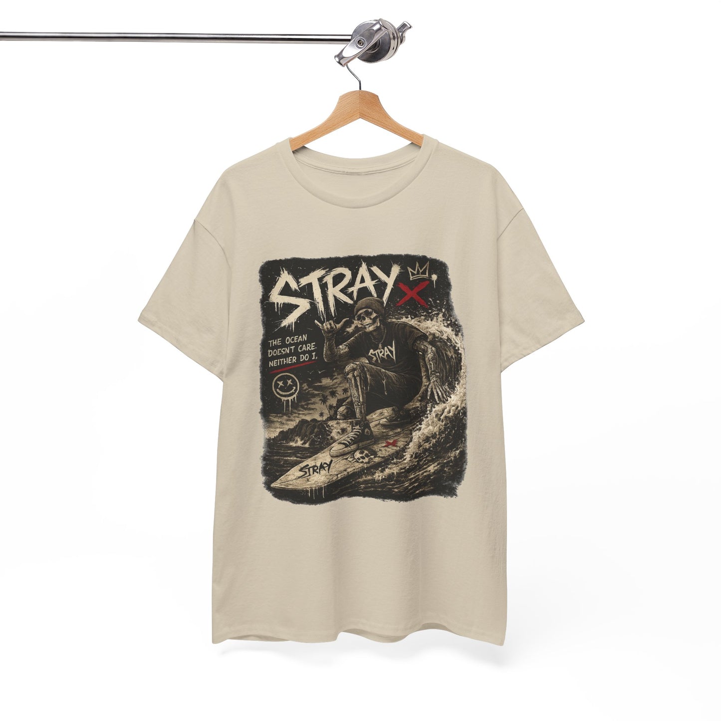 Stray Skull Wave Graphic Tee