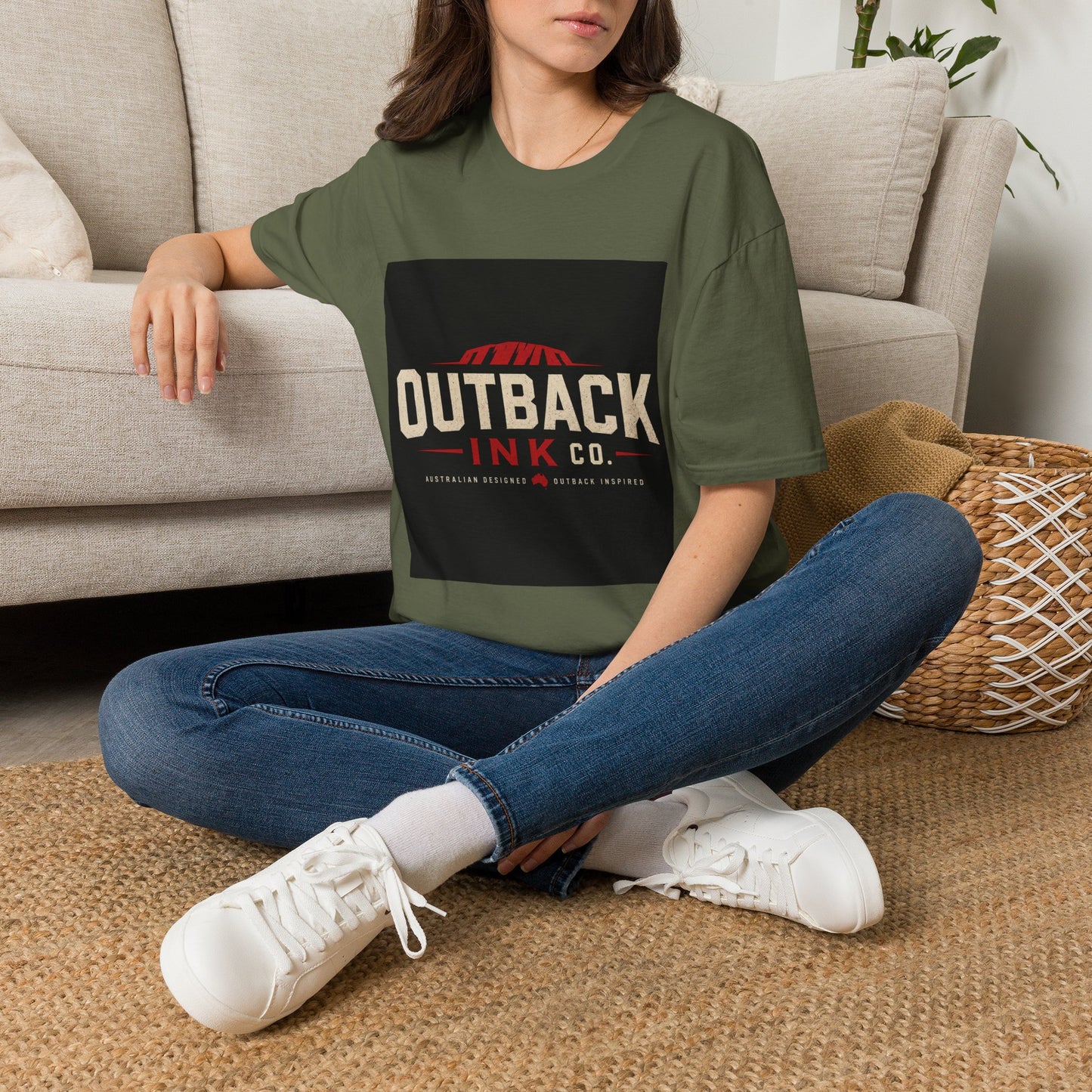 Outback Ink Co. T-Shirt — Retro Desert Logo Tee