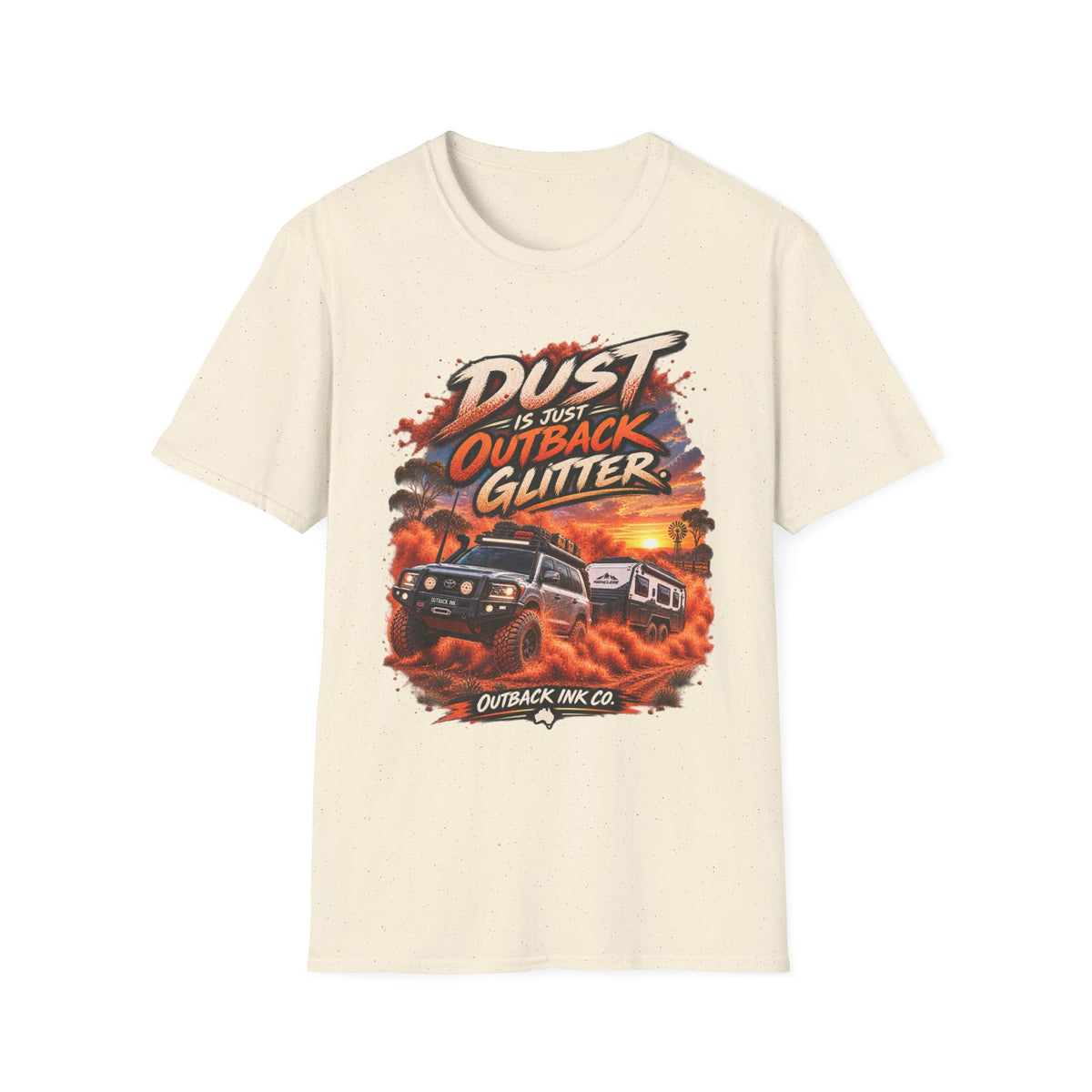 Outback Glitter Tee — "Dust Is Just Outback Glitter" Graphic T-Shirt