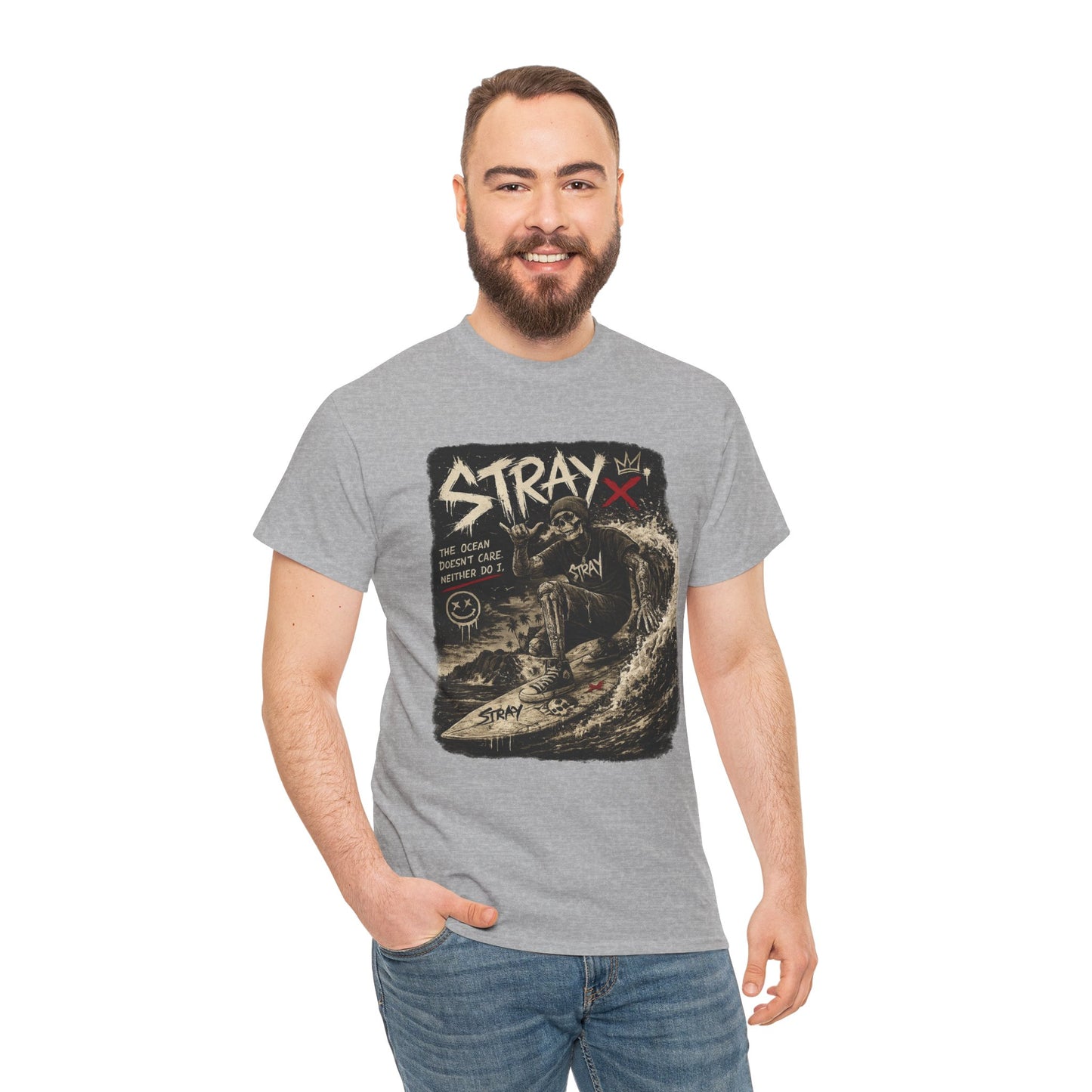 Stray Skull Wave Graphic Tee