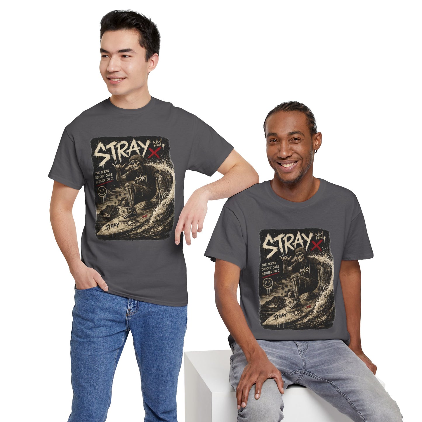 Stray Skull Wave Graphic Tee
