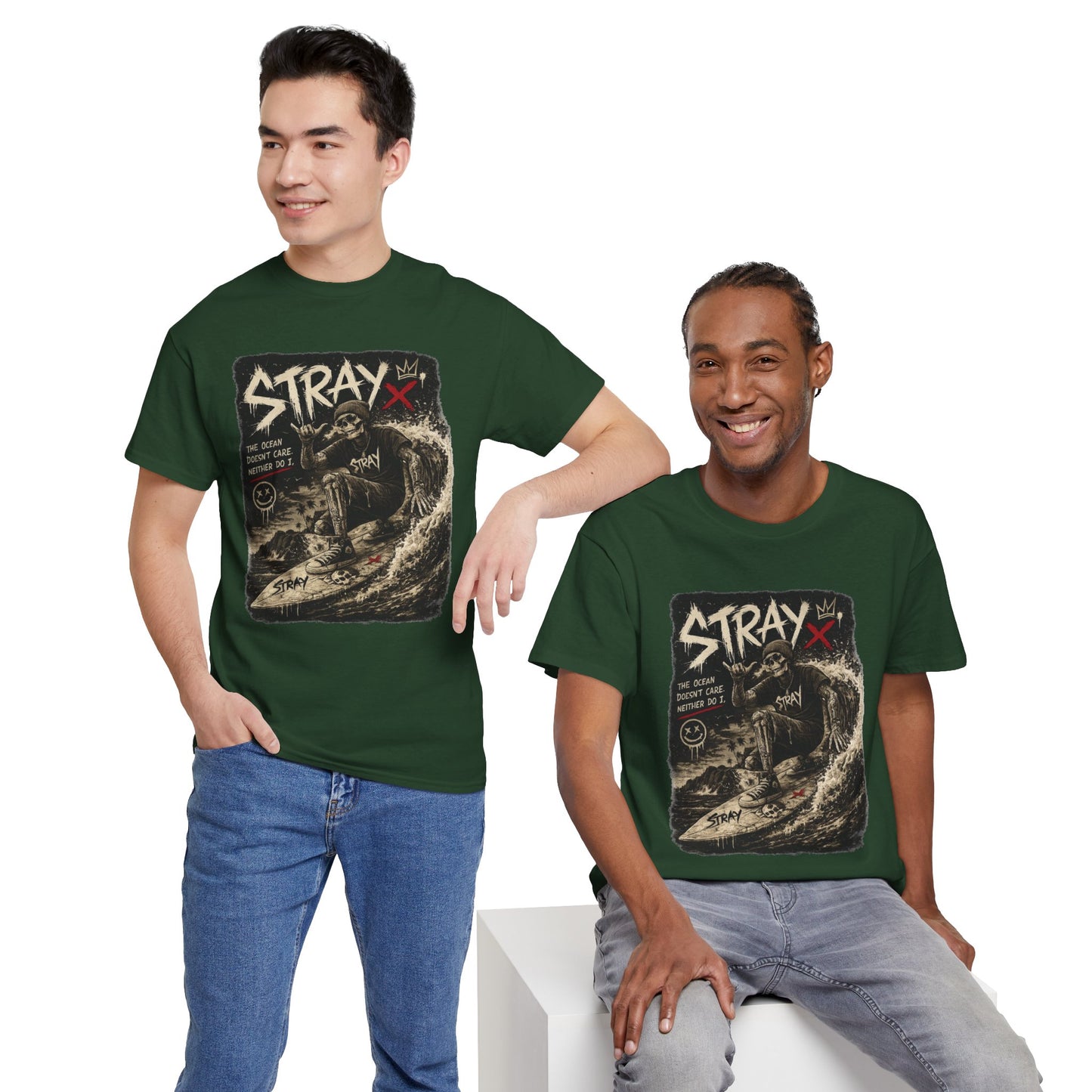 Stray Skull Wave Graphic Tee