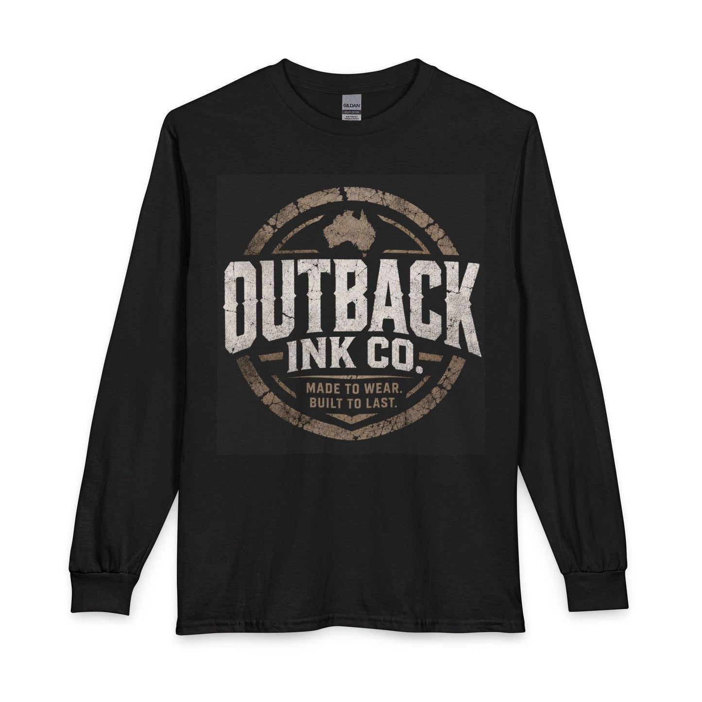 Outback Ink Co. Long Sleeve Tee — Vintage Australian Logo