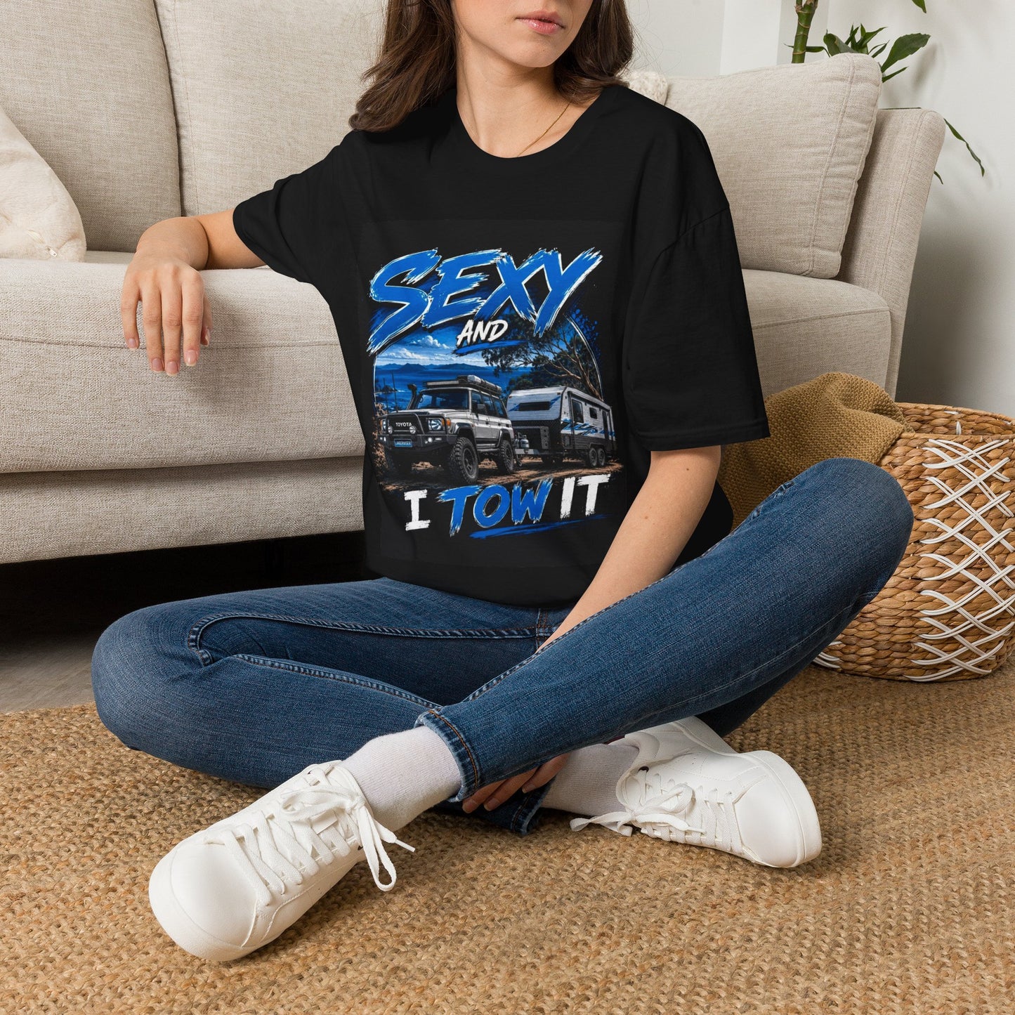 T-Shirt — 'Sexy and I Tow It' Trucker Tee | Funny RV & Tow Lifestyle Shirt