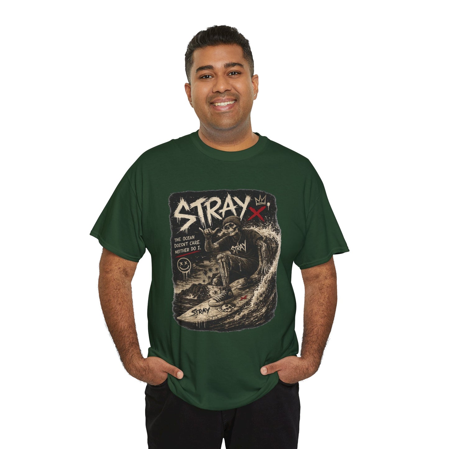 Stray Skull Wave Graphic Tee