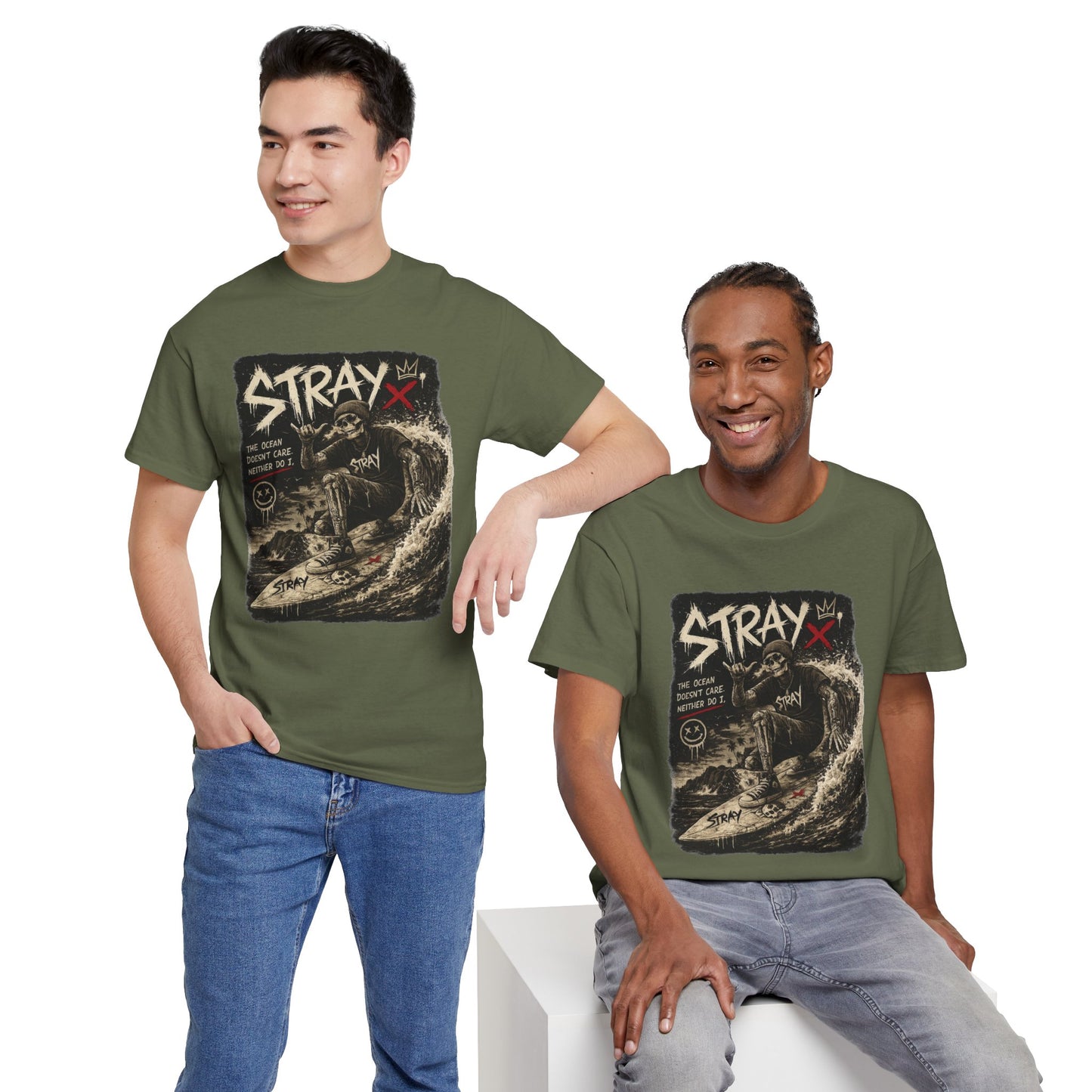 Stray Skull Wave Graphic Tee
