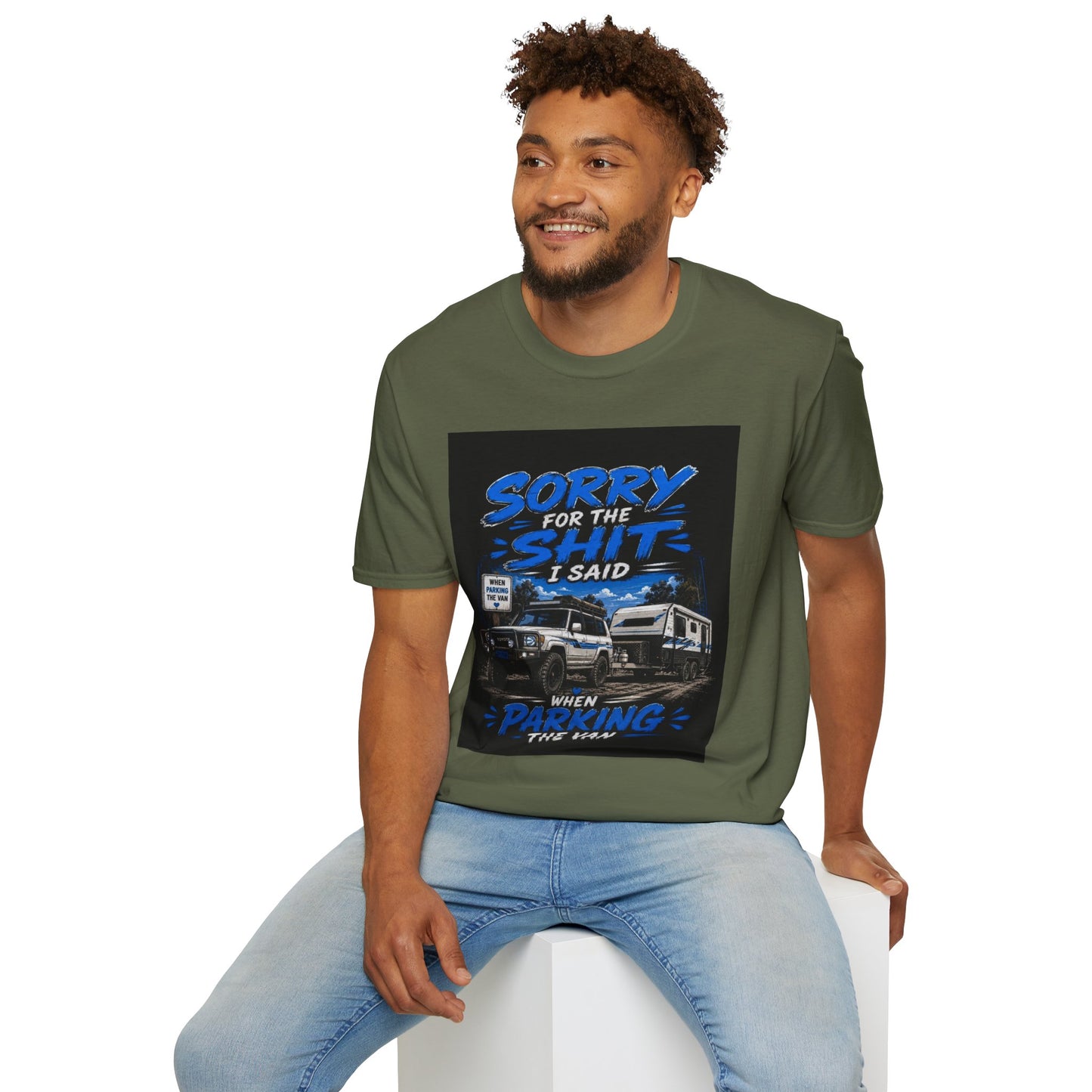 T-Shirt — "Sorry for the Shit I Said When Parking the Van" Graphic Tee