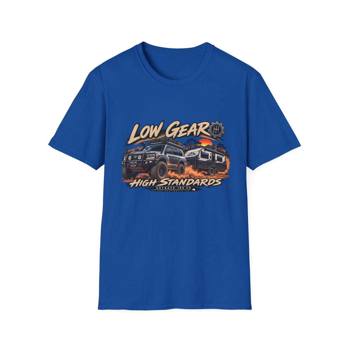 Low Gear Off-Road T-Shirt — ‘Low Gear High Standards’ 4x4 Adventure Tee