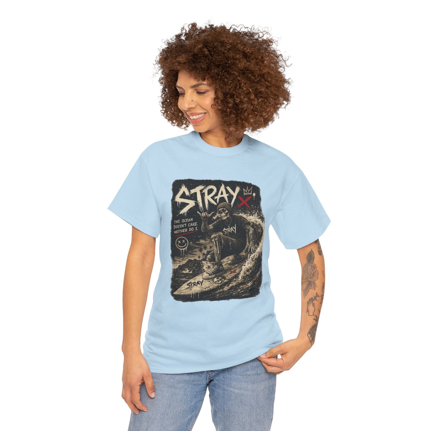 Stray Skull Wave Graphic Tee