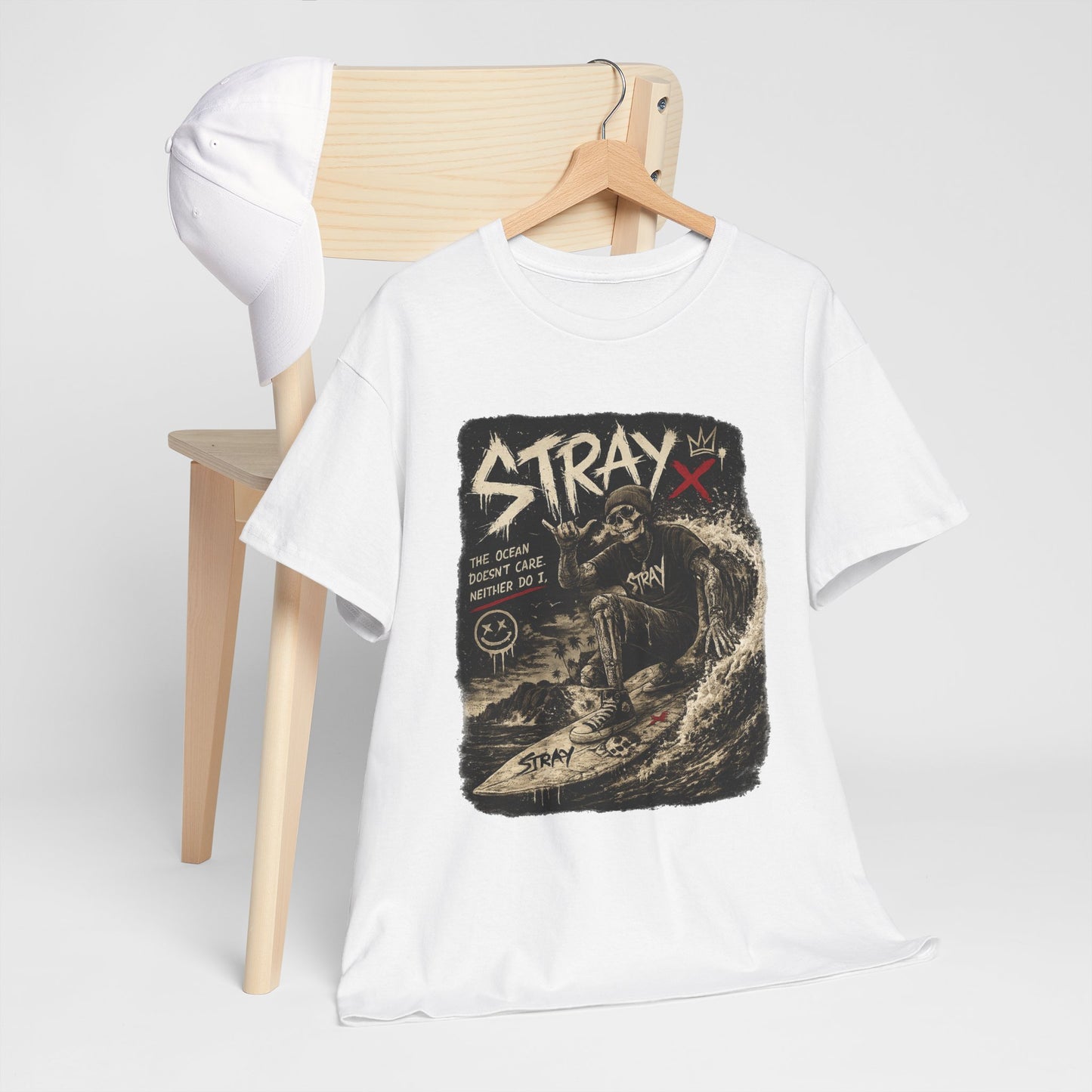 Stray Skull Wave Graphic Tee
