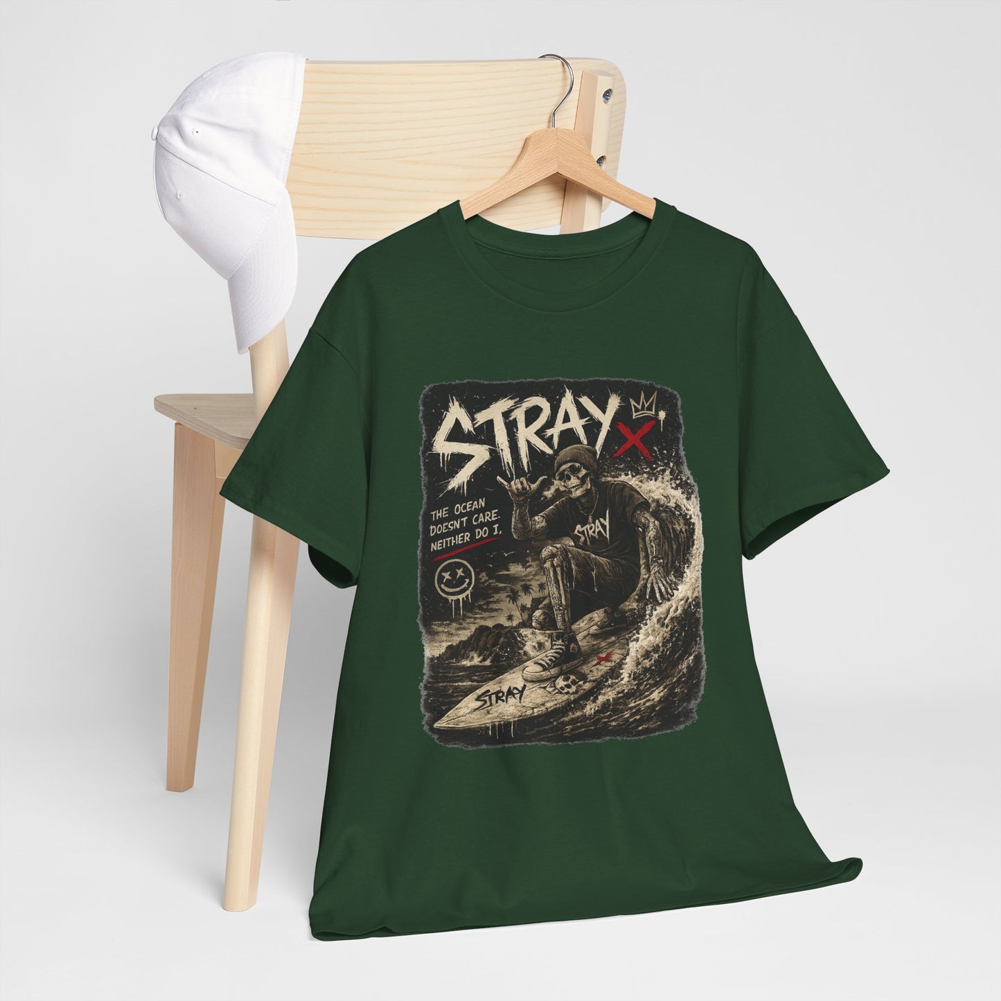 Stray Skull Wave Graphic Tee