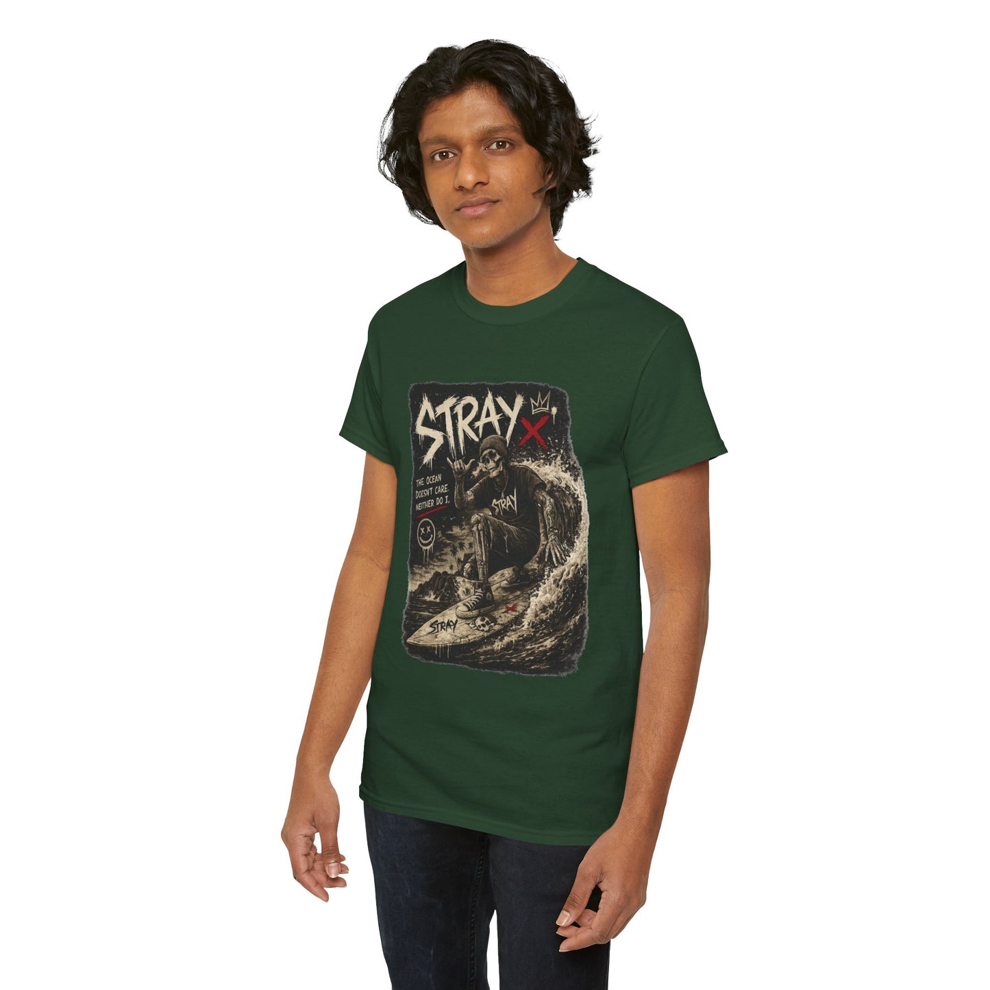Stray Skull Wave Graphic Tee