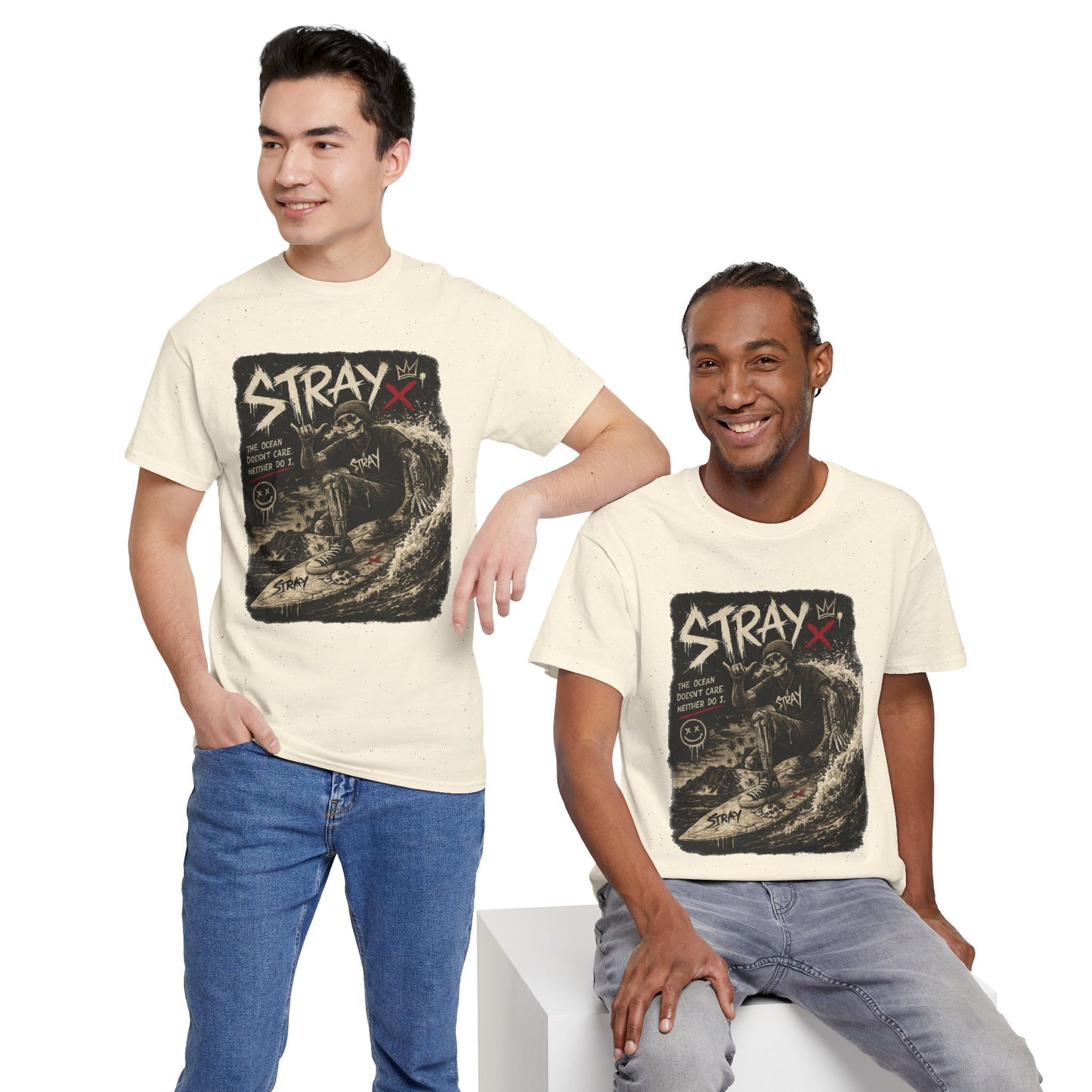 Stray Skull Wave Graphic Tee