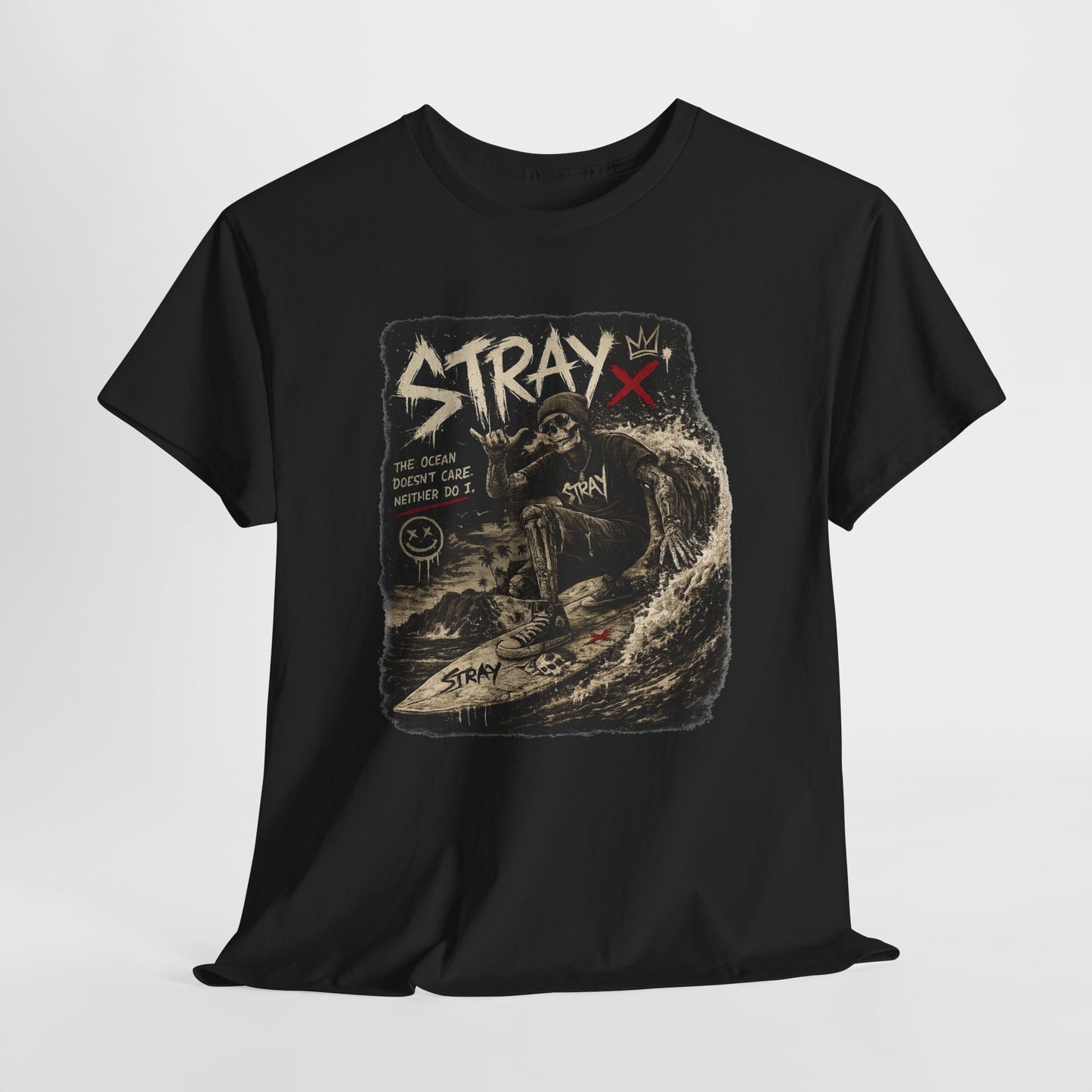 Stray Skull Wave Graphic Tee
