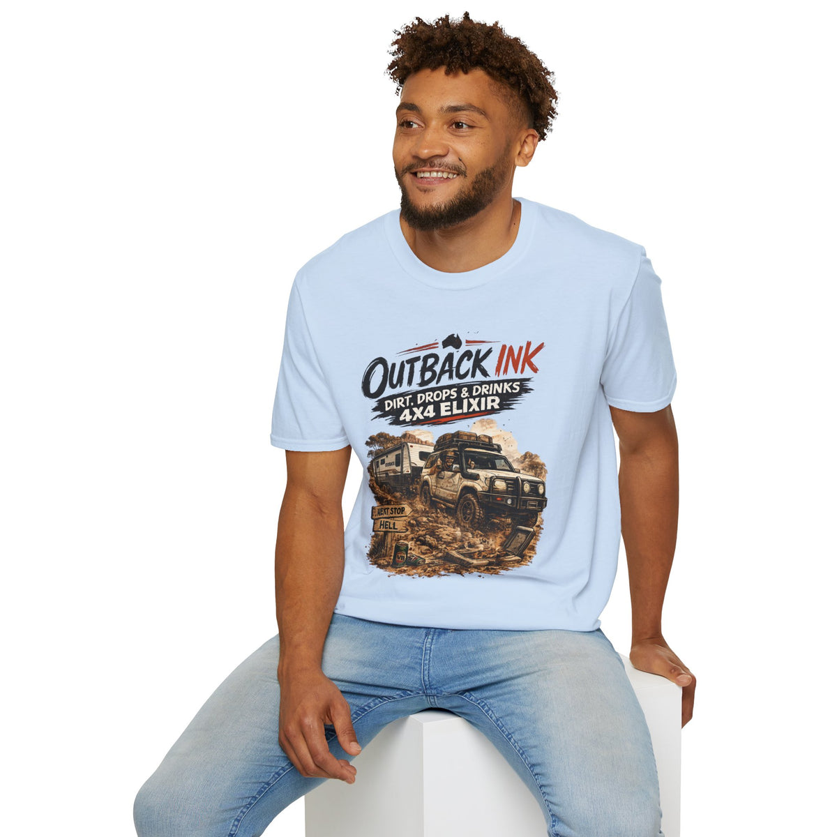 Outback Ink 4x4 T-Shirt – Dirt, Drops & Drinks Off-Road Graphic Tee