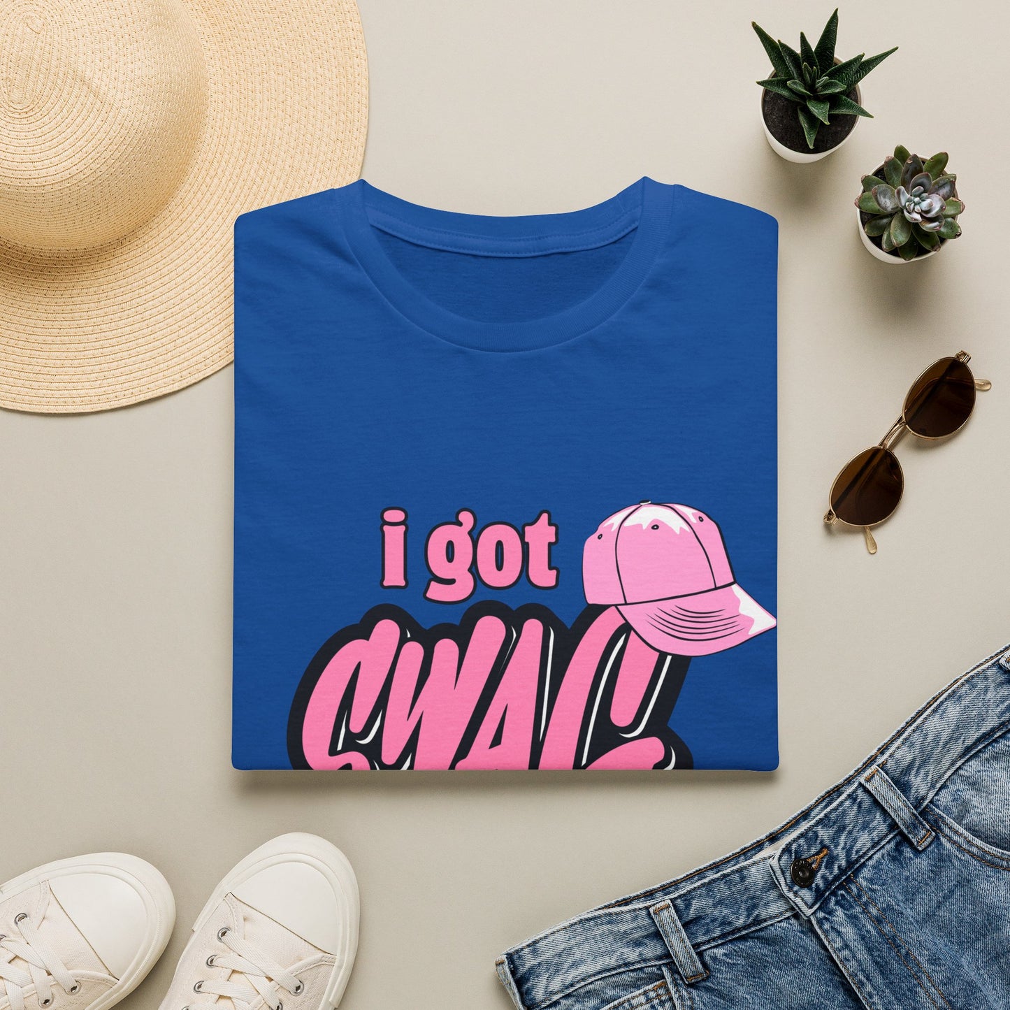 I Got Swag T-Shirt — Pink Hat Graphic Tee