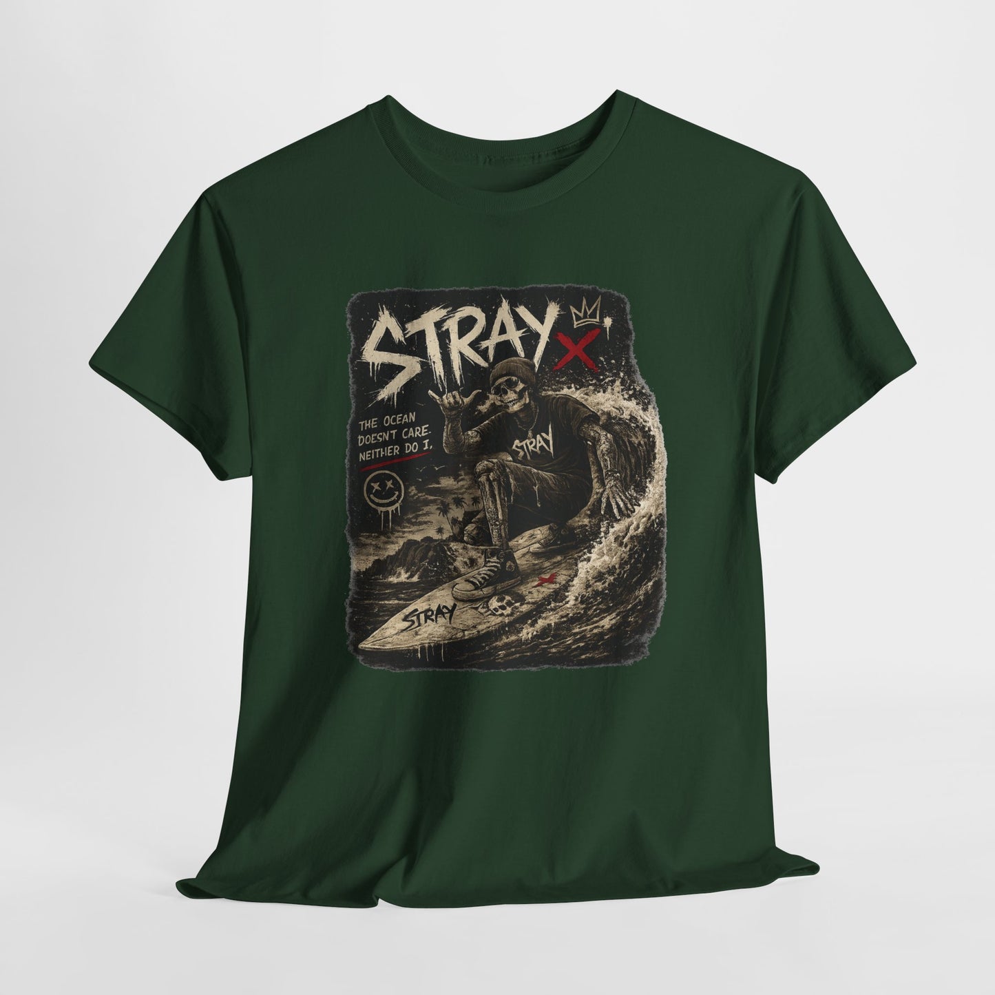 Stray Skull Wave Graphic Tee