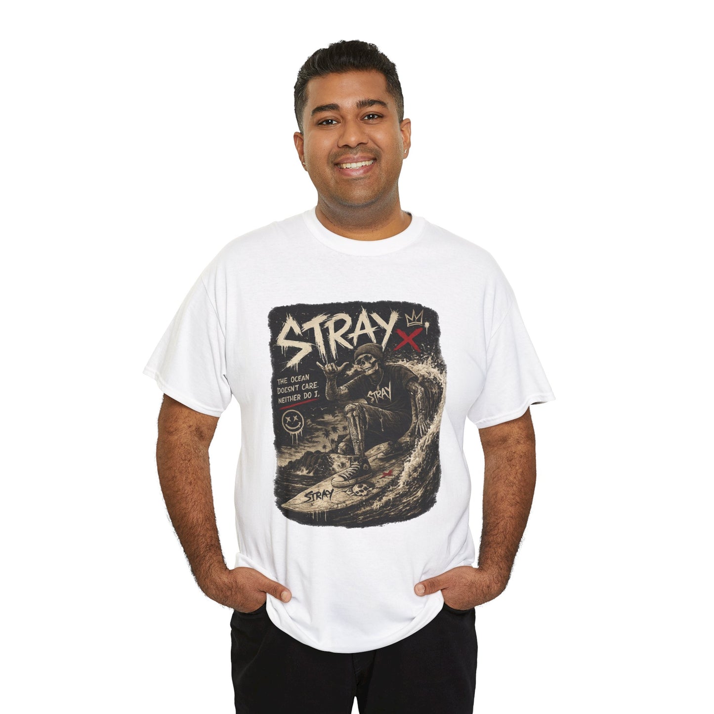 Stray Skull Wave Graphic Tee