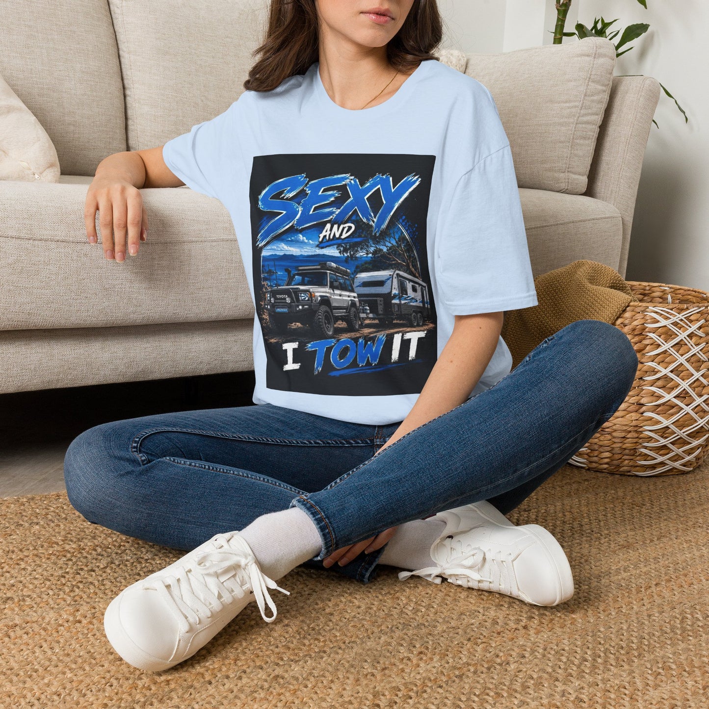 T-Shirt — 'Sexy and I Tow It' Trucker Tee | Funny RV & Tow Lifestyle Shirt