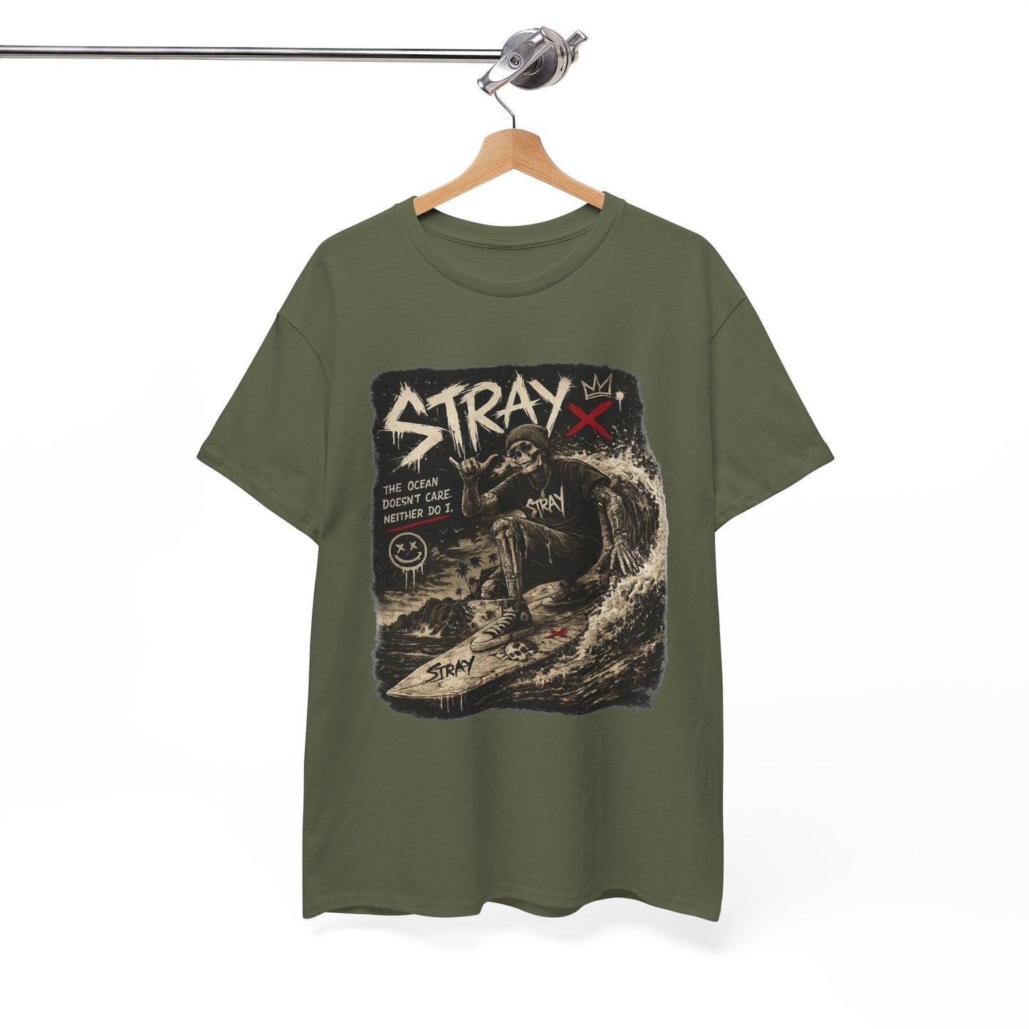 Stray Skull Wave Graphic Tee