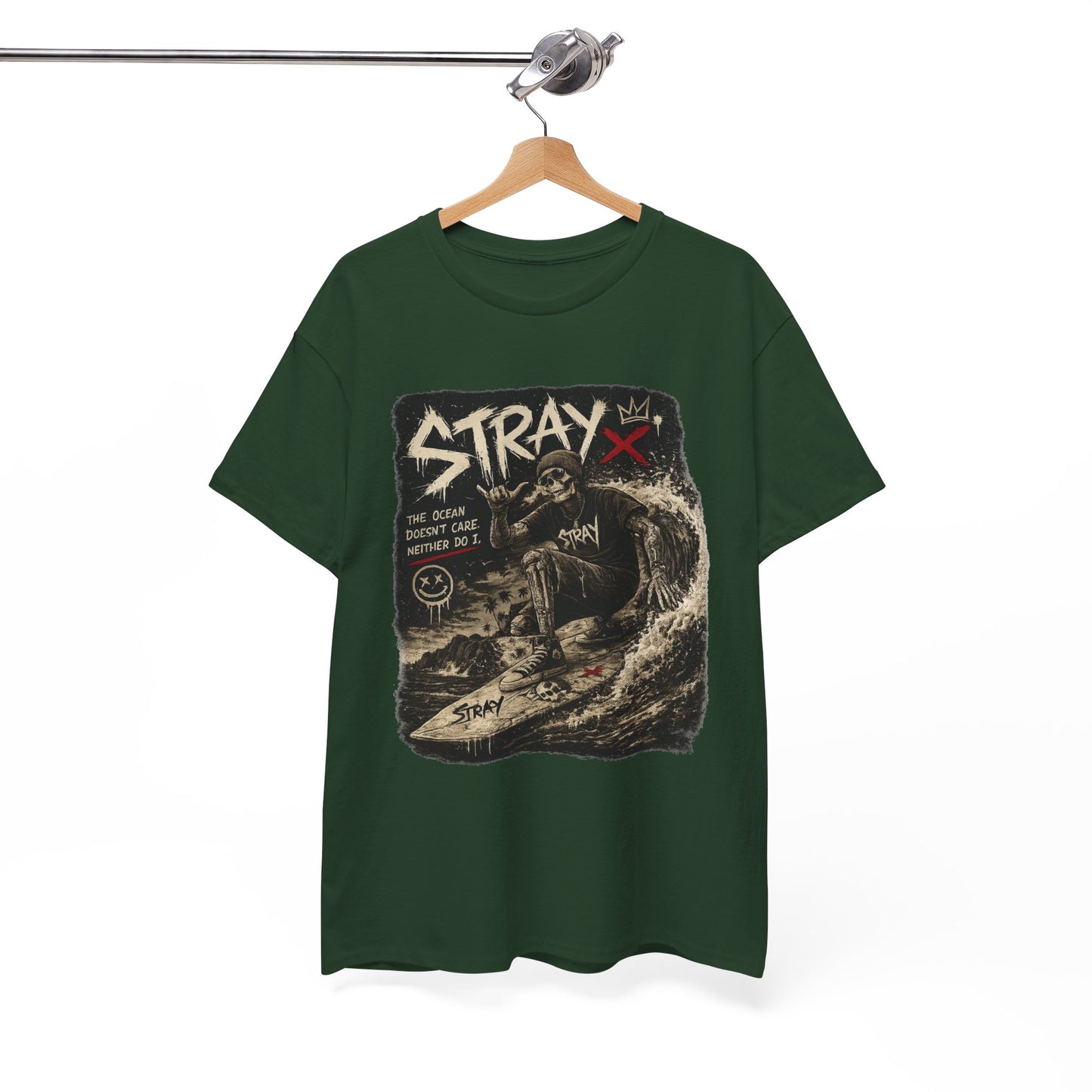 Stray Skull Wave Graphic Tee