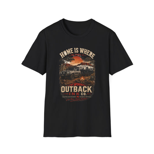 Home Is Where We Park It | Outback Ink Co. Premium Camping T-Shirt
