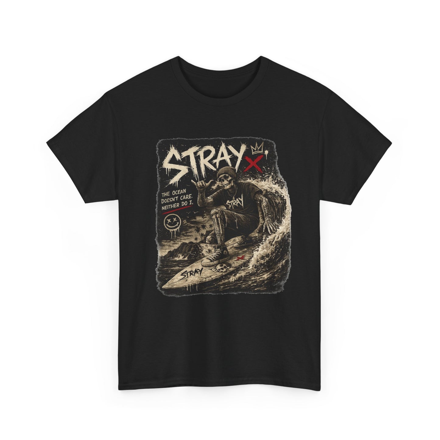 Stray Skull Wave Graphic Tee