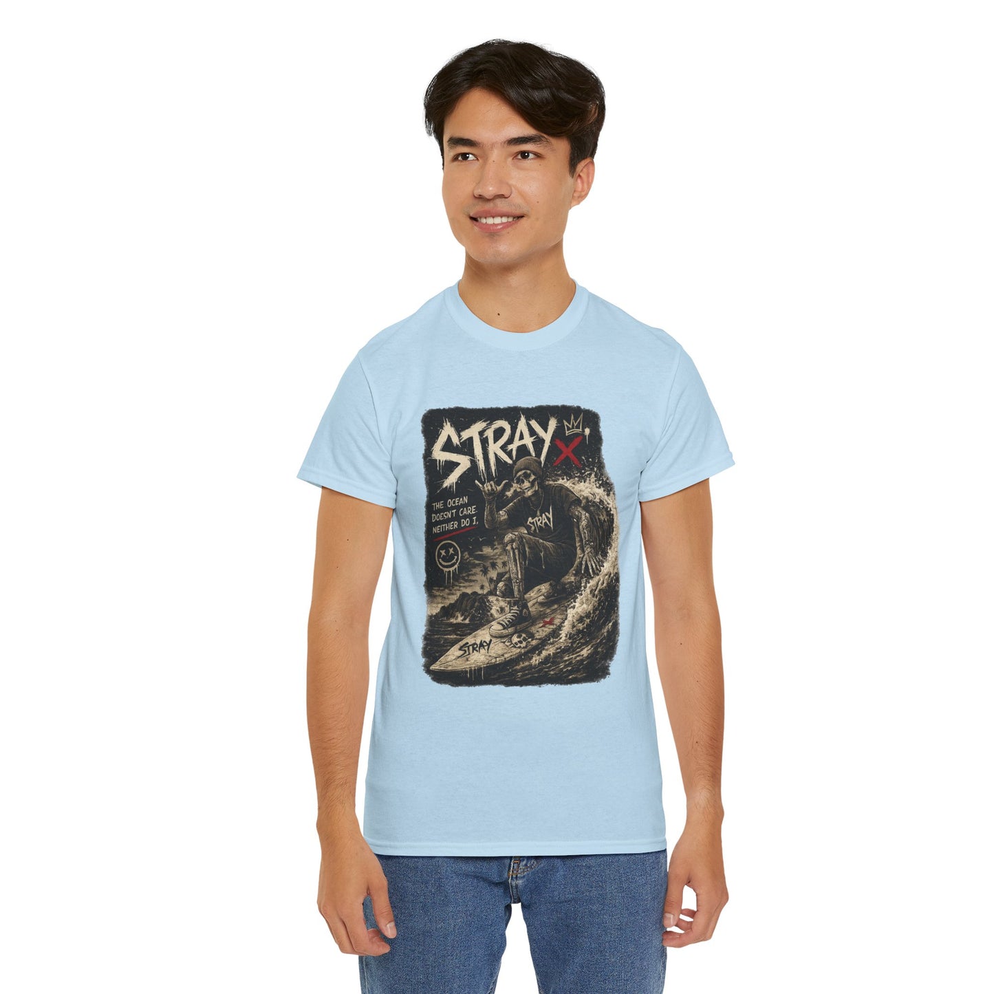 Stray Skull Wave Graphic Tee