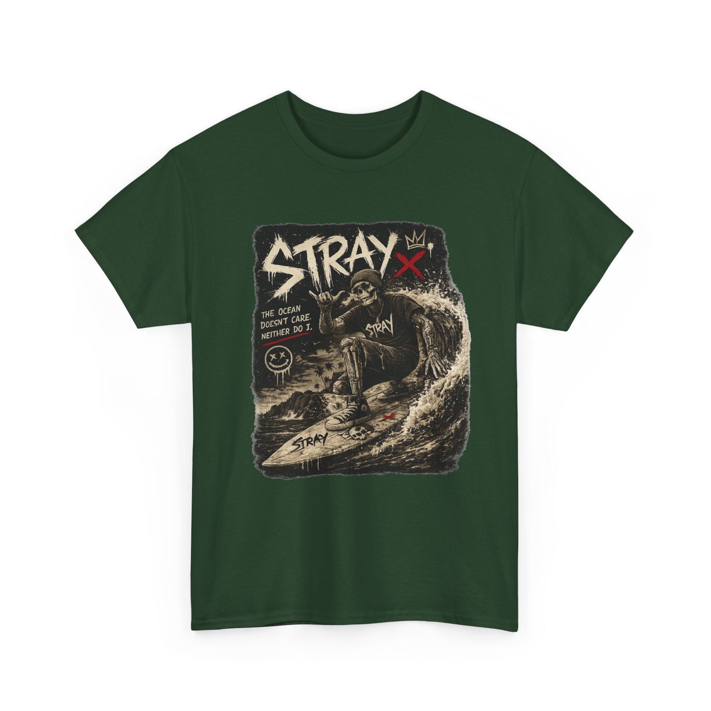 Stray Skull Wave Graphic Tee