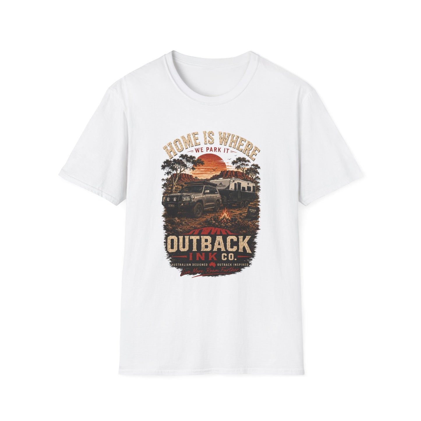 Home Is Where We Park It | Outback Ink Co. Premium Camping T-Shirt