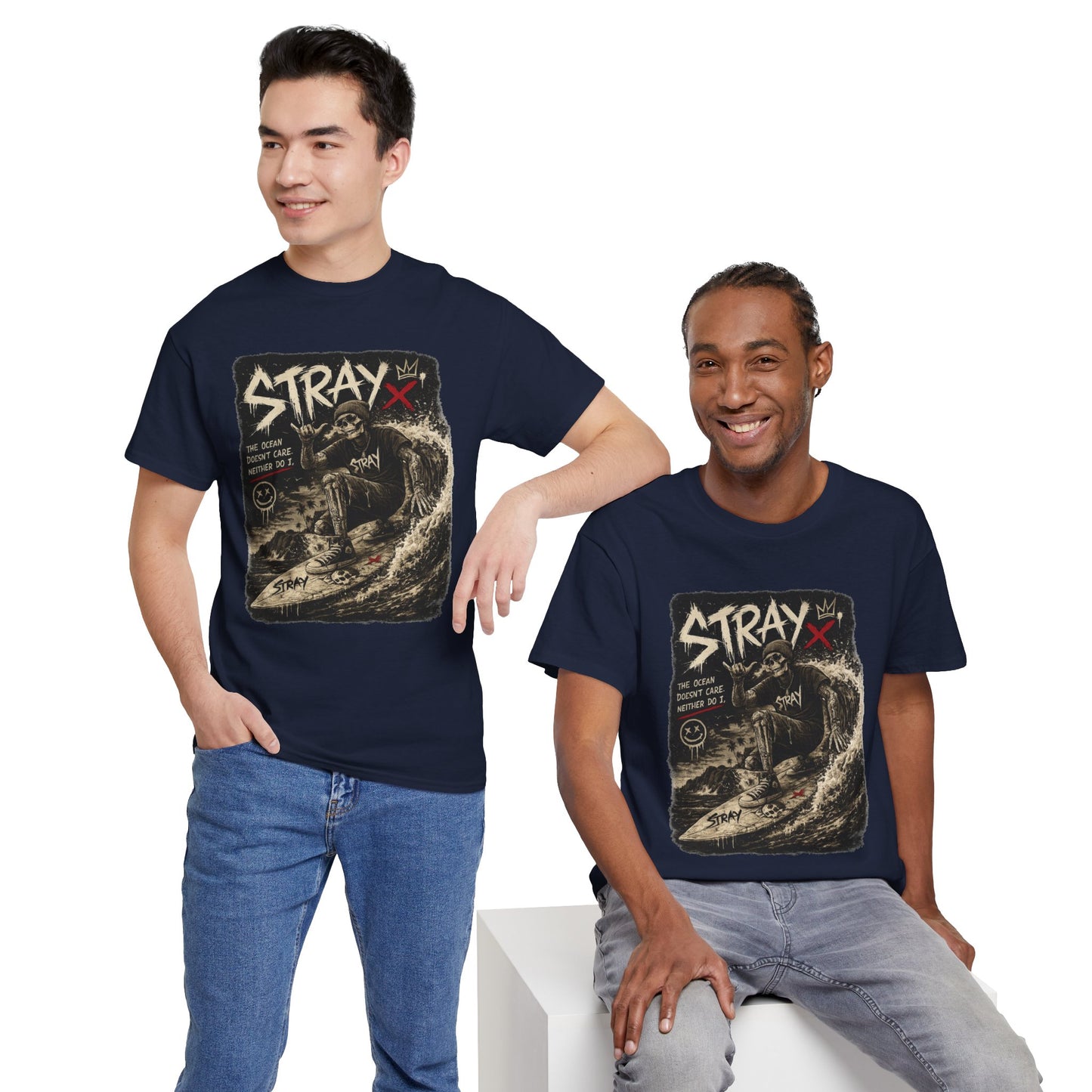 Stray Skull Wave Graphic Tee