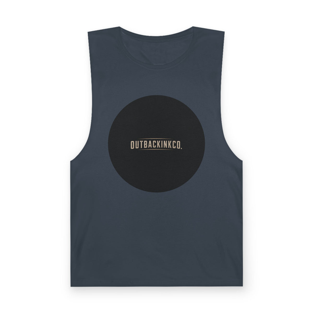 Barnard Tank Top — Minimal 'OUTBACKINKCO.' Circle Logo