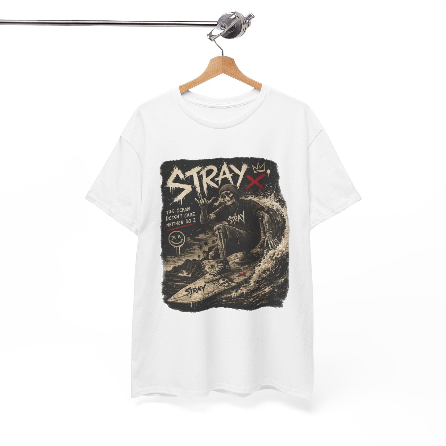 Stray Skull Wave Graphic Tee